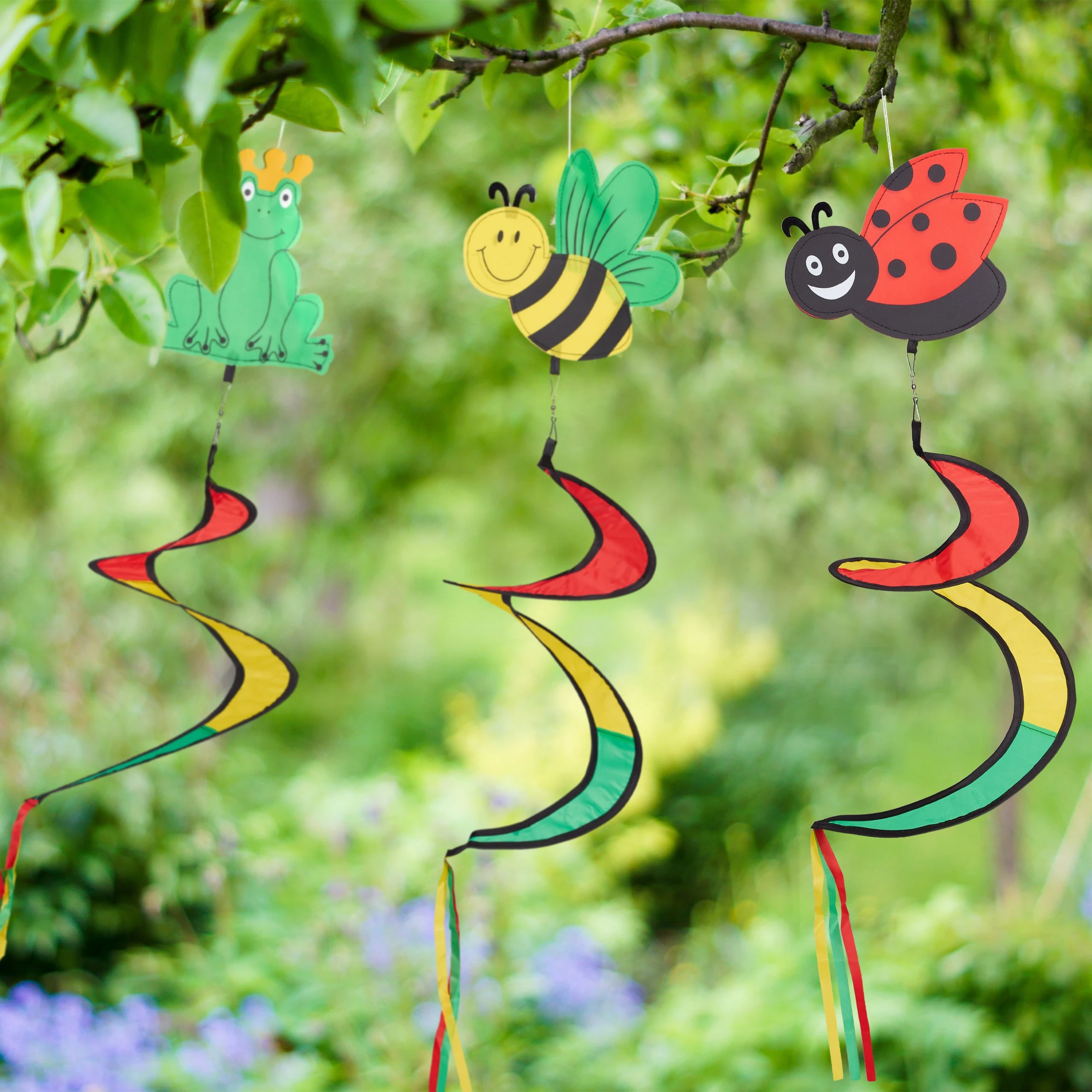 Relaxdays 3 X Windspiel In Bunt – Bild 2