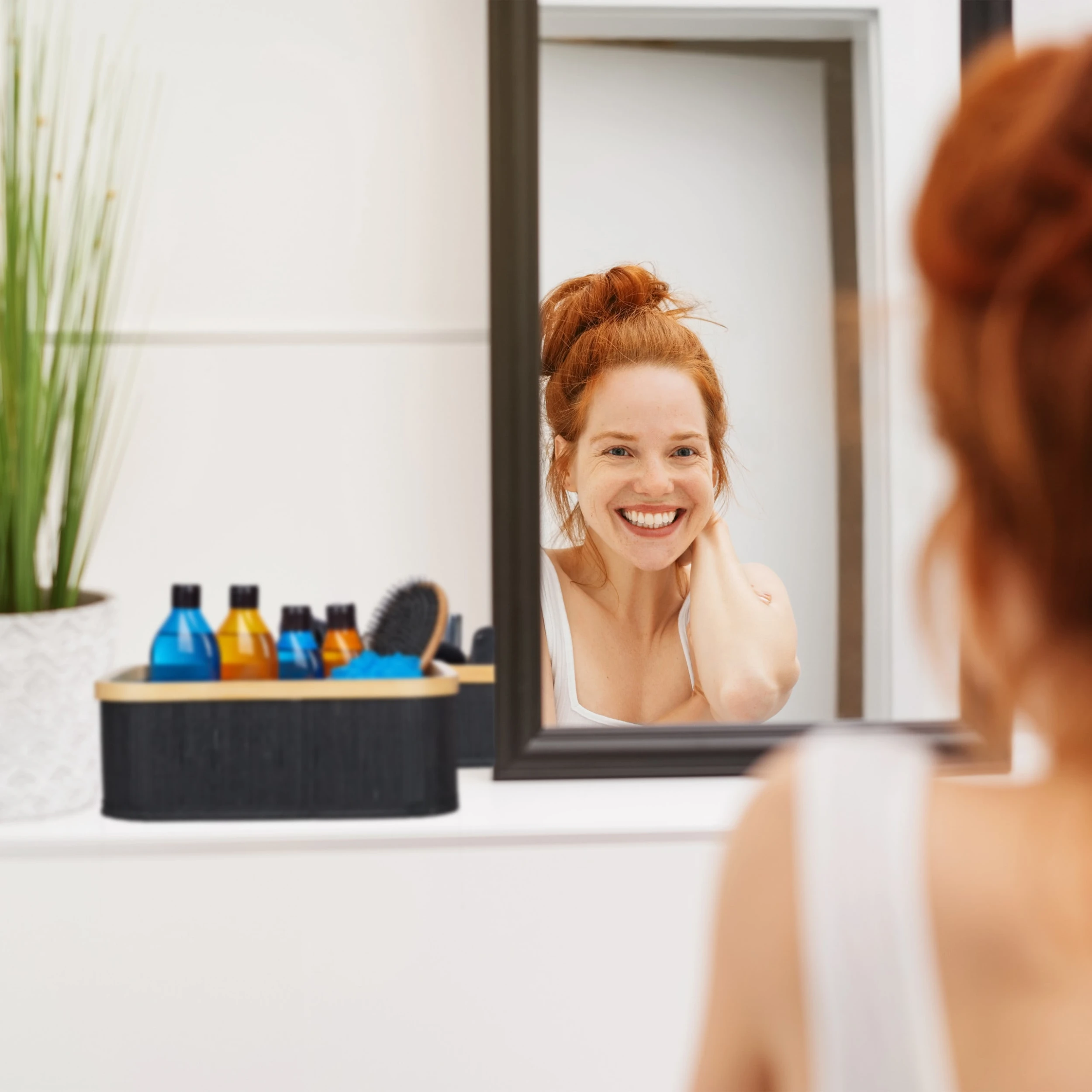 Relaxdays 3tlg. Aufbewahrungskorb Set In Schwarz/ Natur – Bild 3