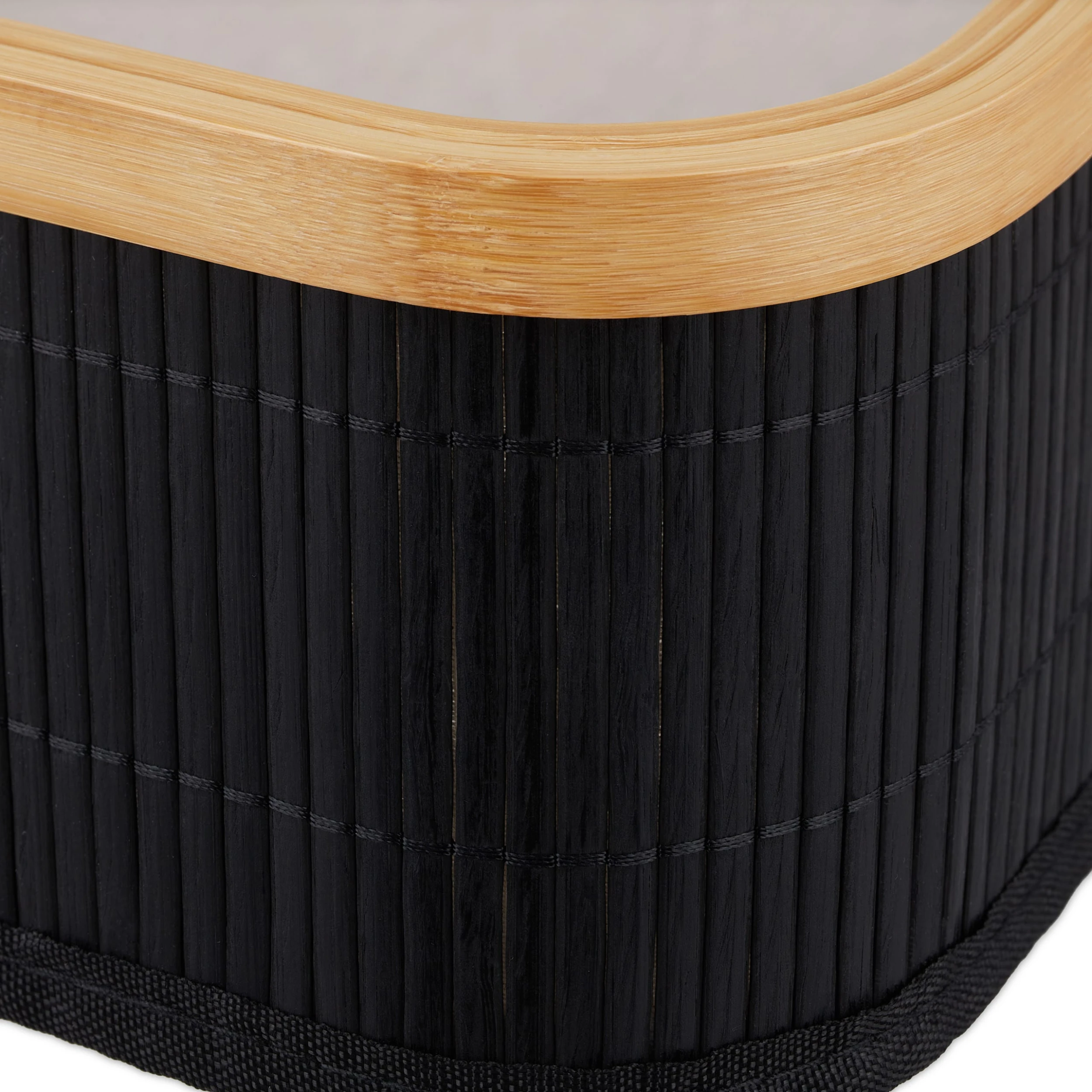 Relaxdays 3tlg. Aufbewahrungskorb Set In Schwarz/ Natur – Bild 7