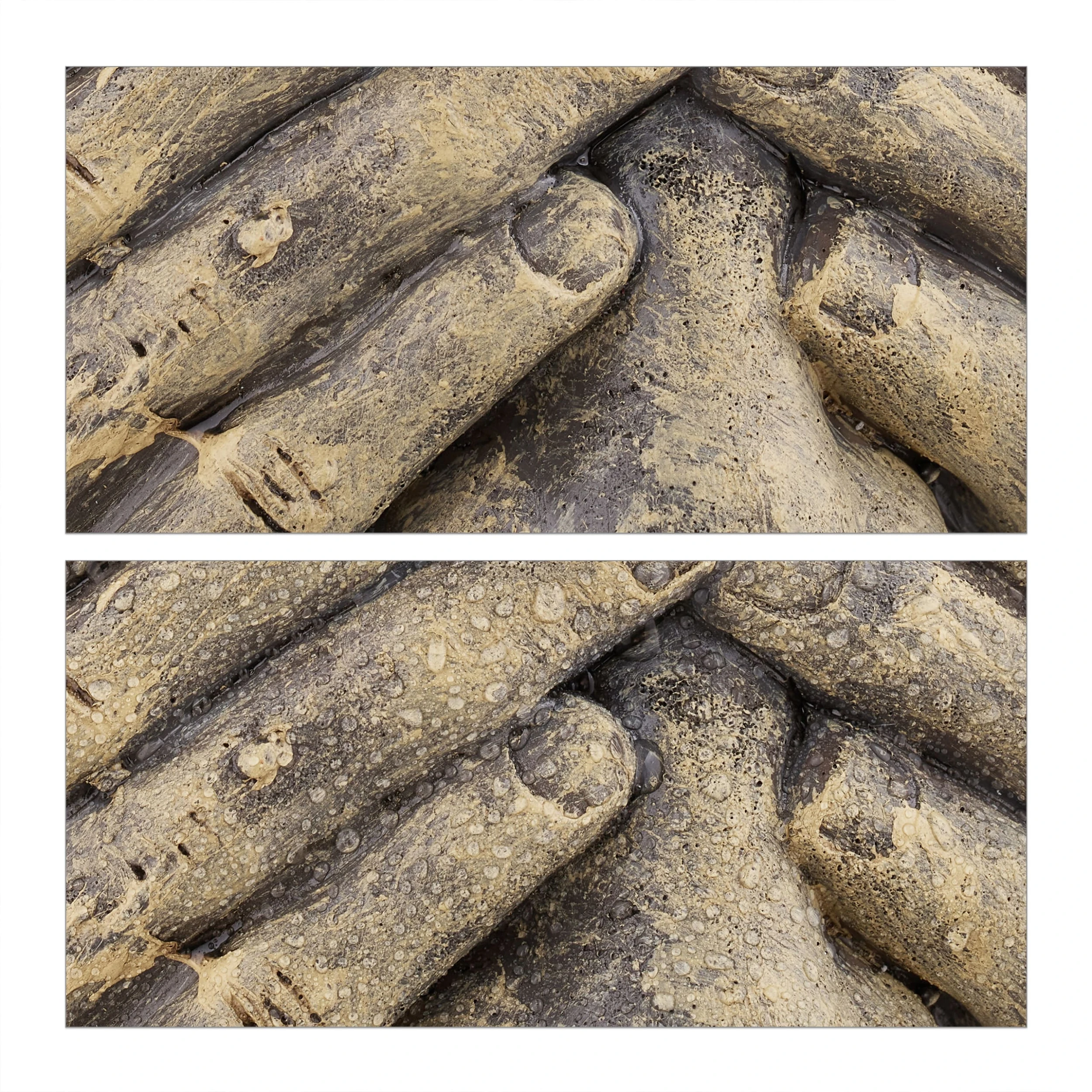 Relaxdays 3tlg. Baumgesichter In Beige/ Anthrazit – Bild 6