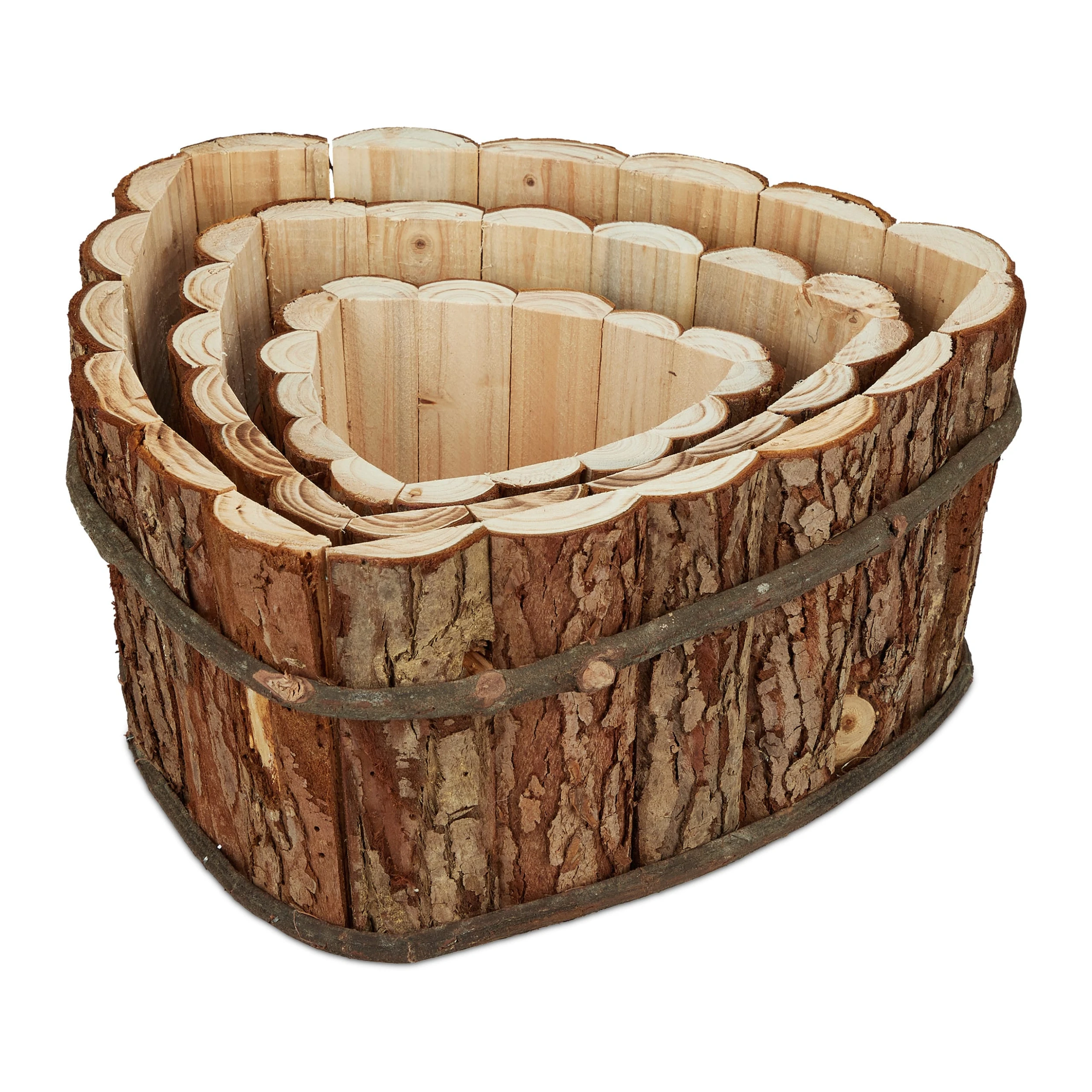 Relaxdays 3tlg. Blumenkasten Set In Natur – Bild 6