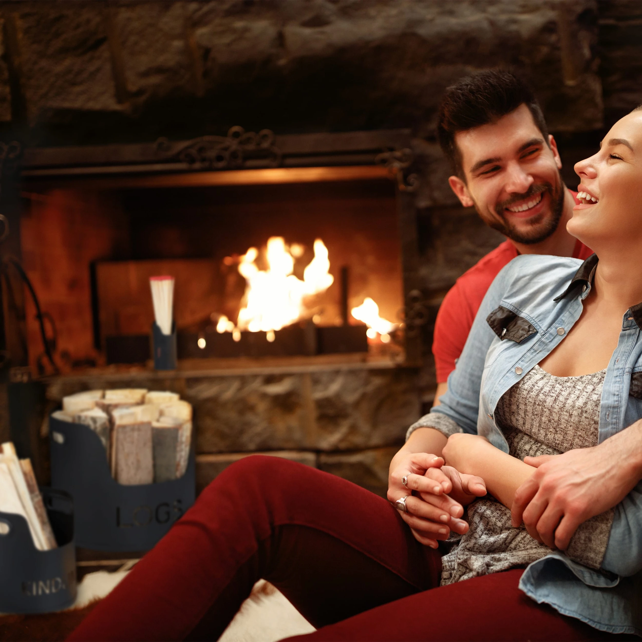 Relaxdays 3tlg. Kaminholzkorb Set In Schwarz – Bild 3