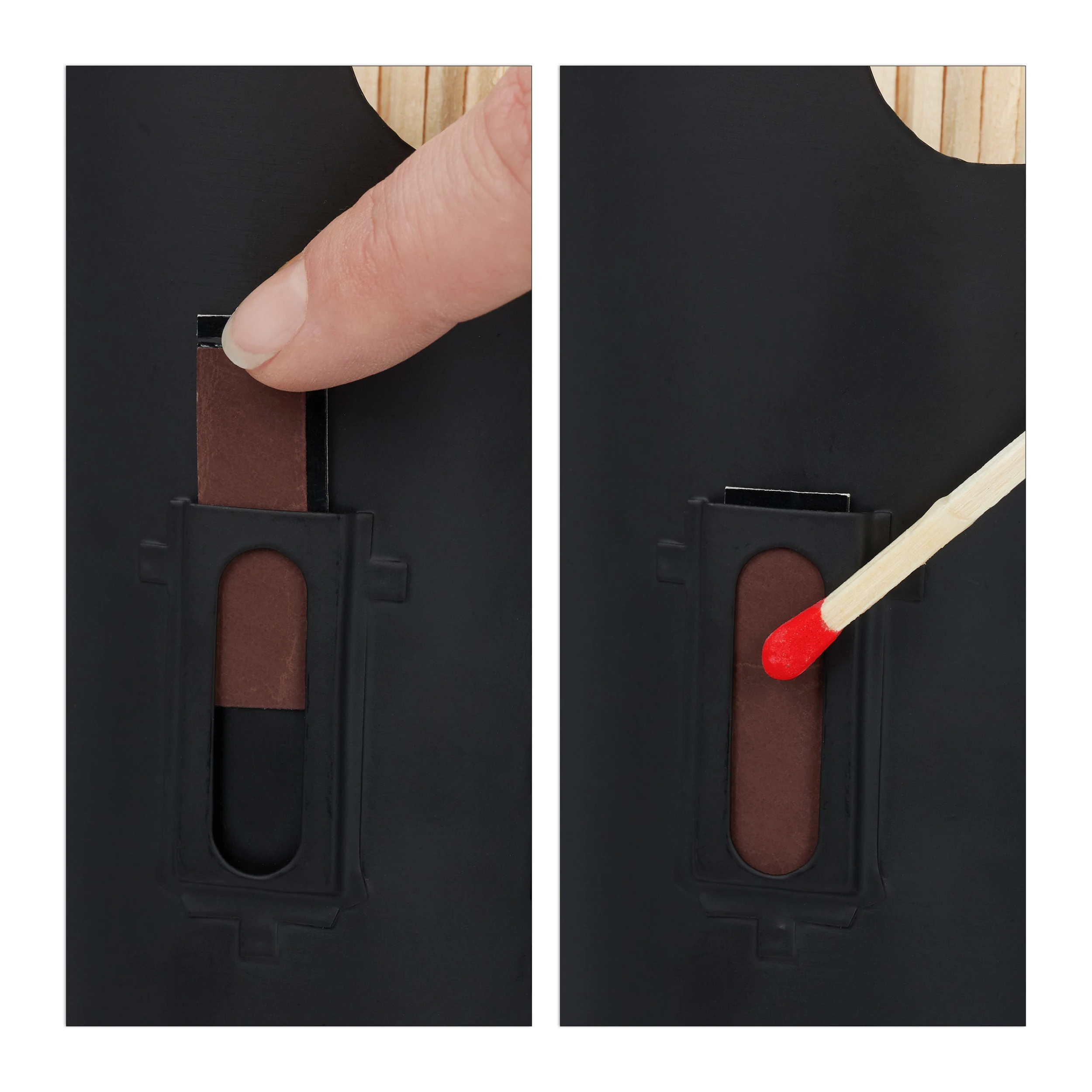 Relaxdays 3tlg. Kaminholzkorb Set In Schwarz – Bild 7