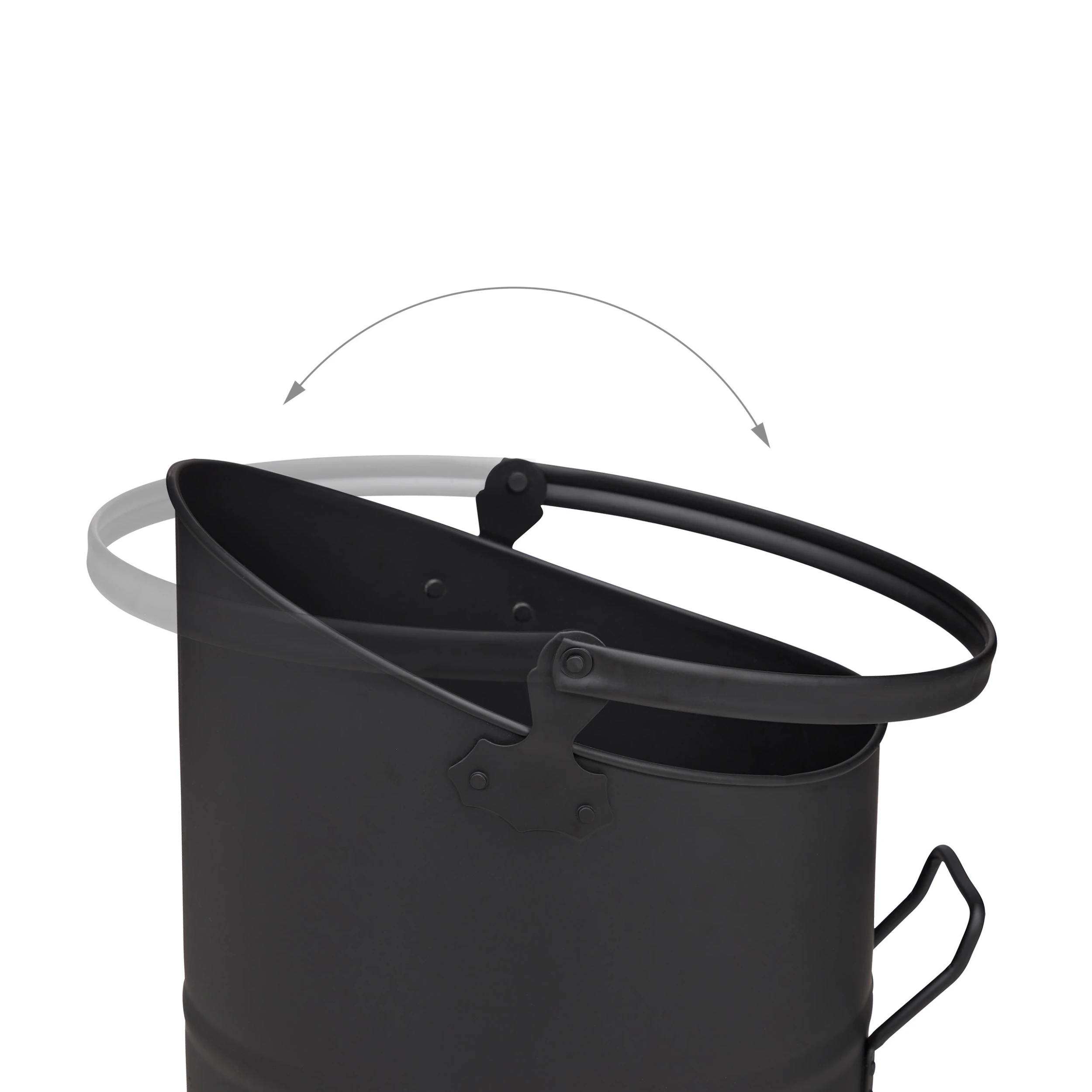 Relaxdays 3tlg. Pelleteimer Set In Schwarz – Bild 6