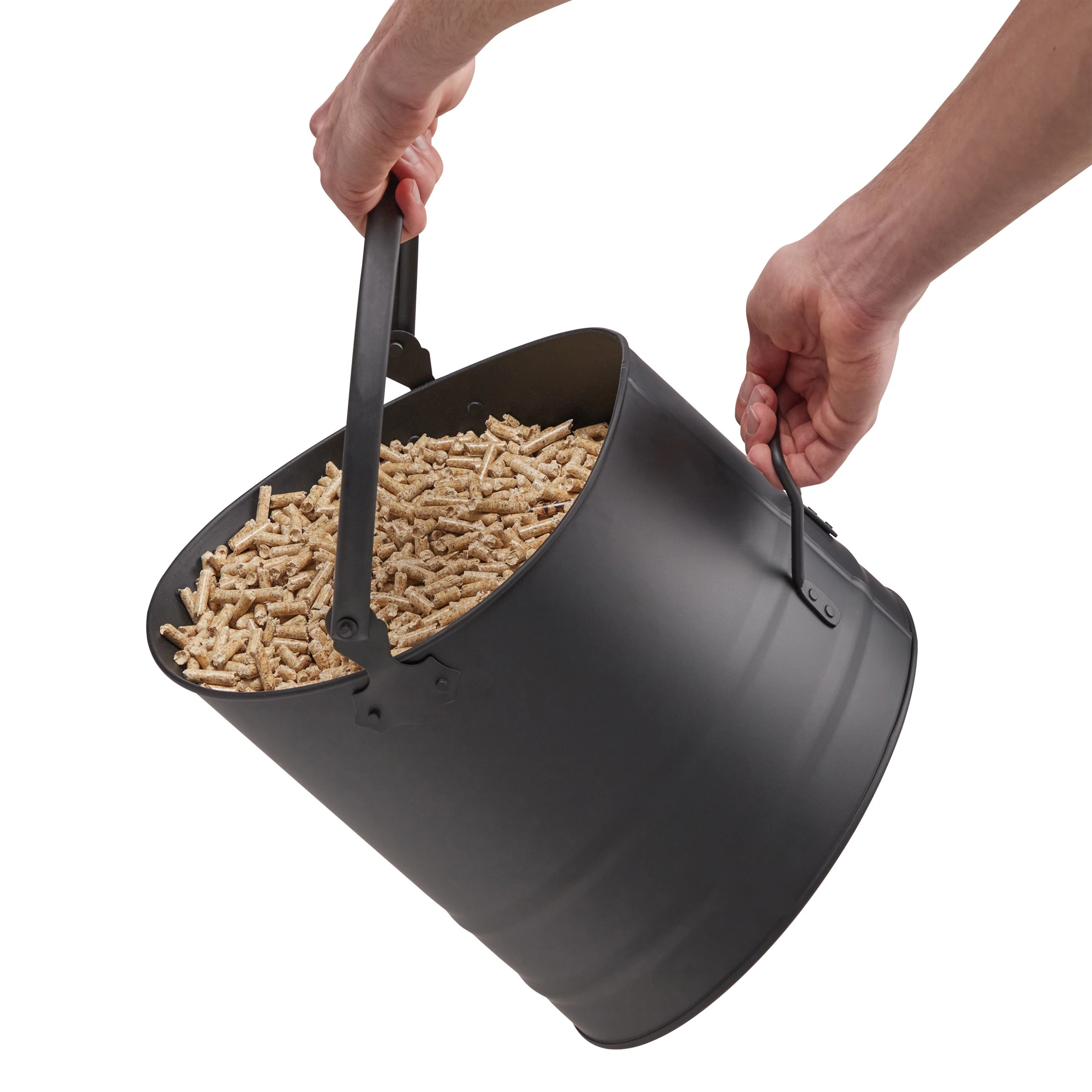 Relaxdays 3tlg. Pelleteimer Set In Schwarz – Bild 7