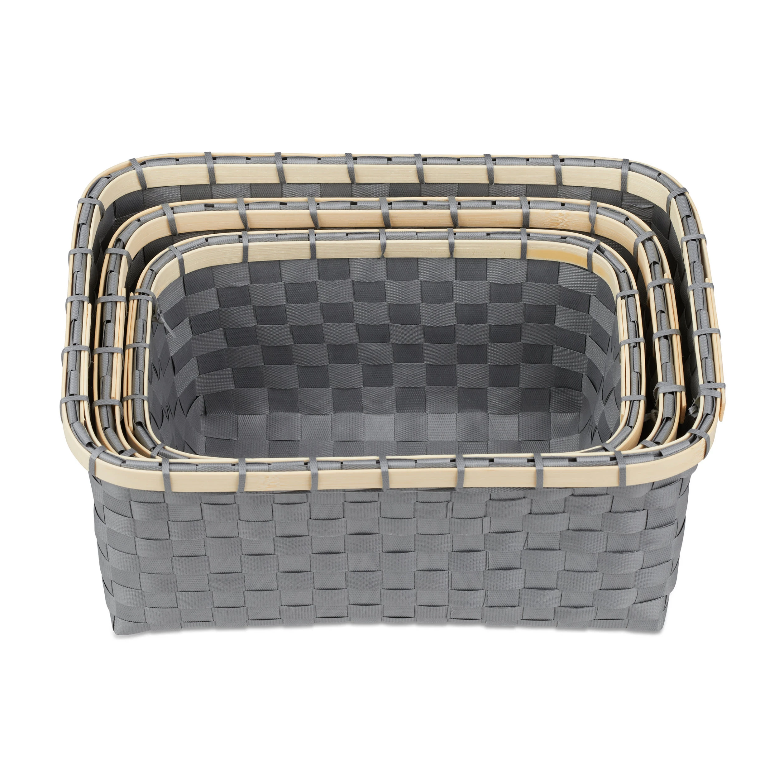 Relaxdays 3x Aufbewahrungskorb In Grau – Bild 6