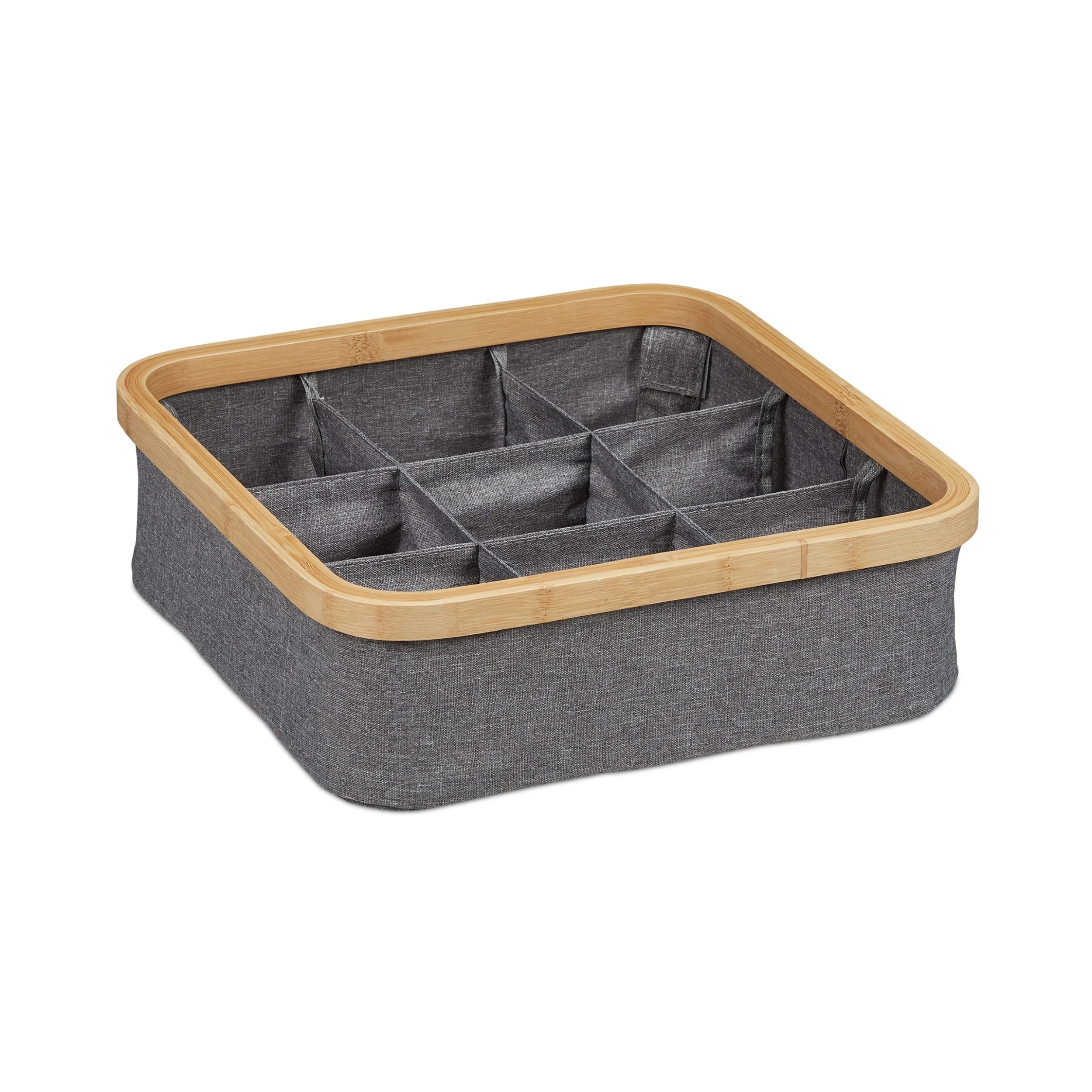 Relaxdays 3x Aufbewahrungskorb In Grau - (B)30 X (H)9,5 X (T)30 Cm – Bild 8