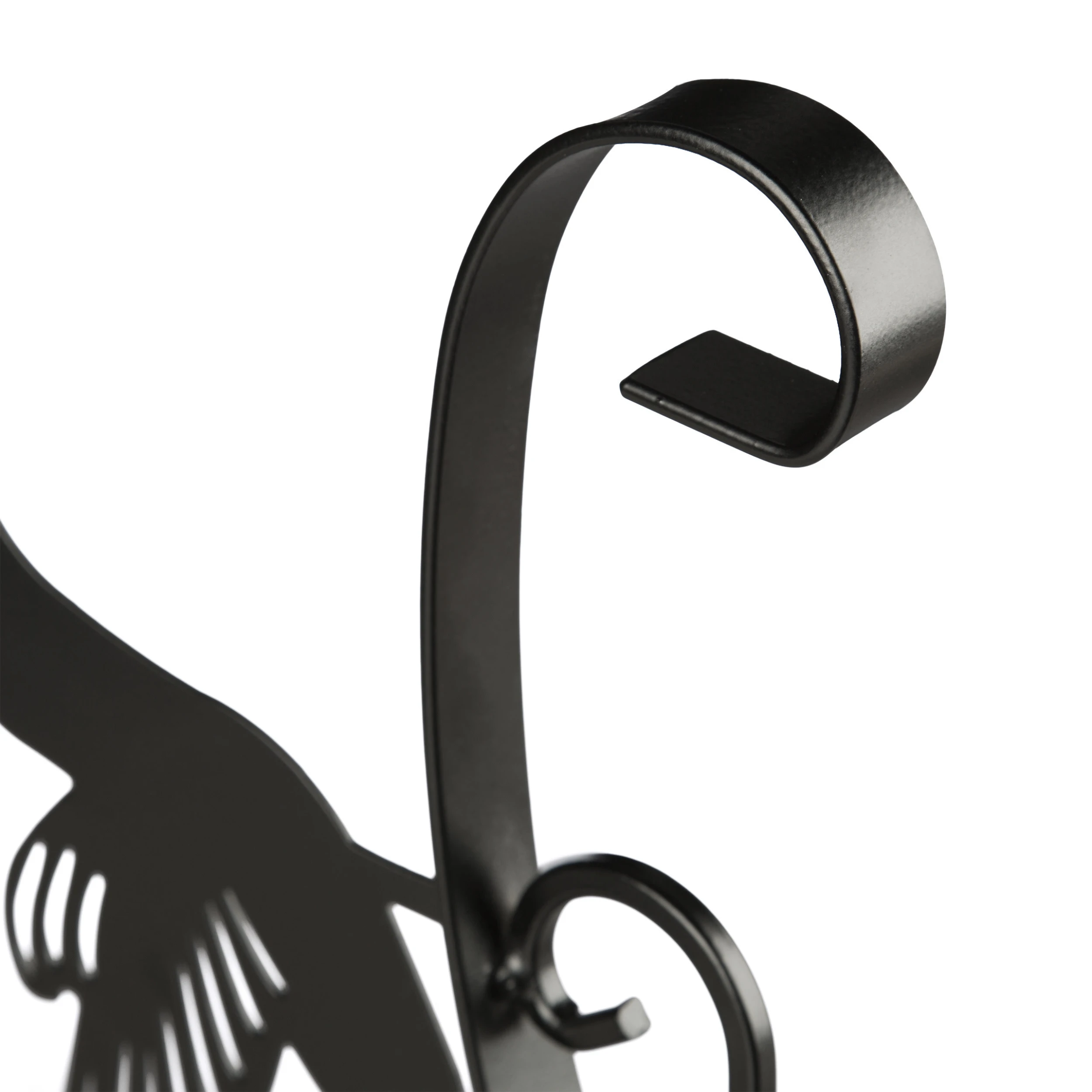 Relaxdays 3x Blumenhaken "Vogel" In Schwarz – Bild 3