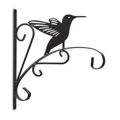 Relaxdays 3x Blumenhaken "Vogel" In Schwarz