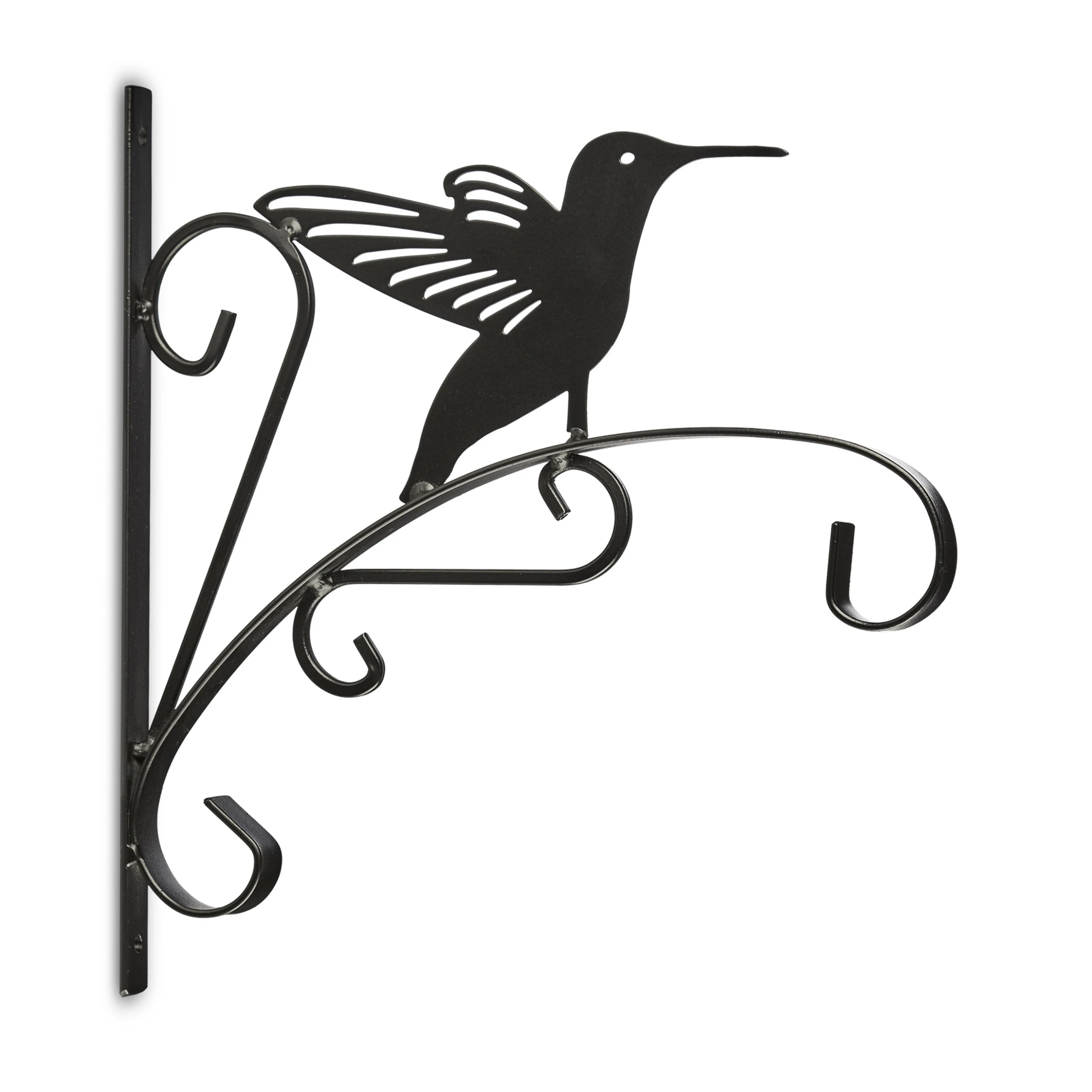 Relaxdays 3x Blumenhaken "Vogel" In Schwarz