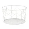 Relaxdays 3x Drahtkorb In Weiß