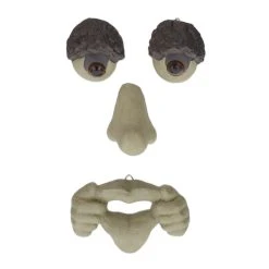 Relaxdays 4-tlg. Baumgesicht In Beige/ Braun