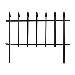 Relaxdays 4-tlg. Beetzaun "Gothic" In Schwarz