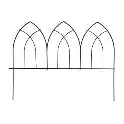 Relaxdays 4-tlg. Beetzaun "Gothic" In Schwarz