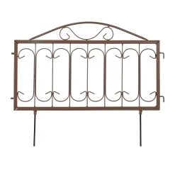 Relaxdays 4-tlg. Beetzaun In Braun