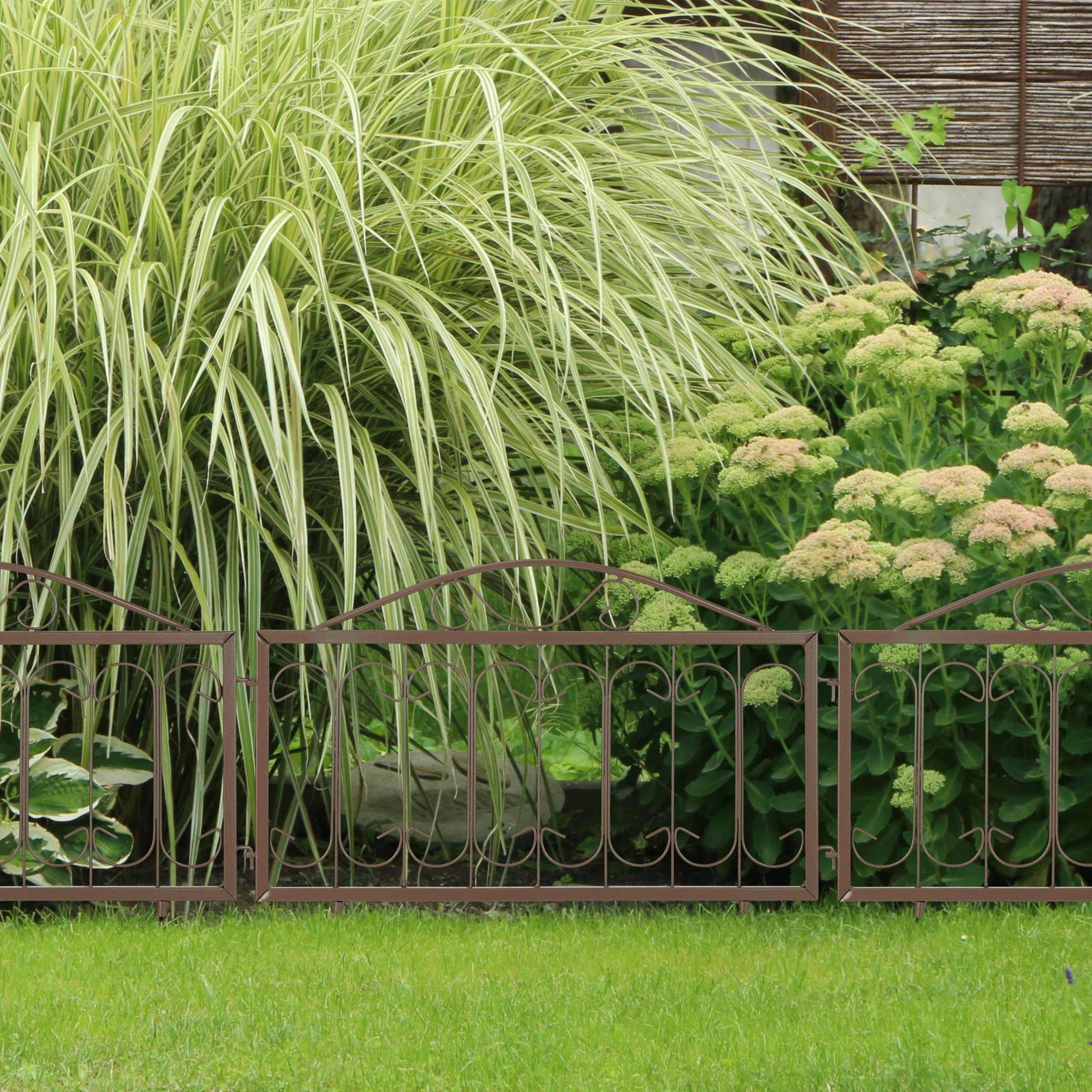 Relaxdays 4-tlg. Beetzaun In Braun – Bild 5