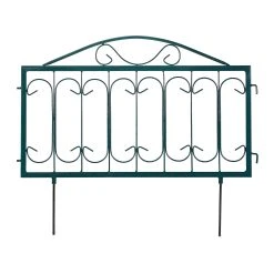 Relaxdays 4-tlg. Beetzaun In Dunkelgrün