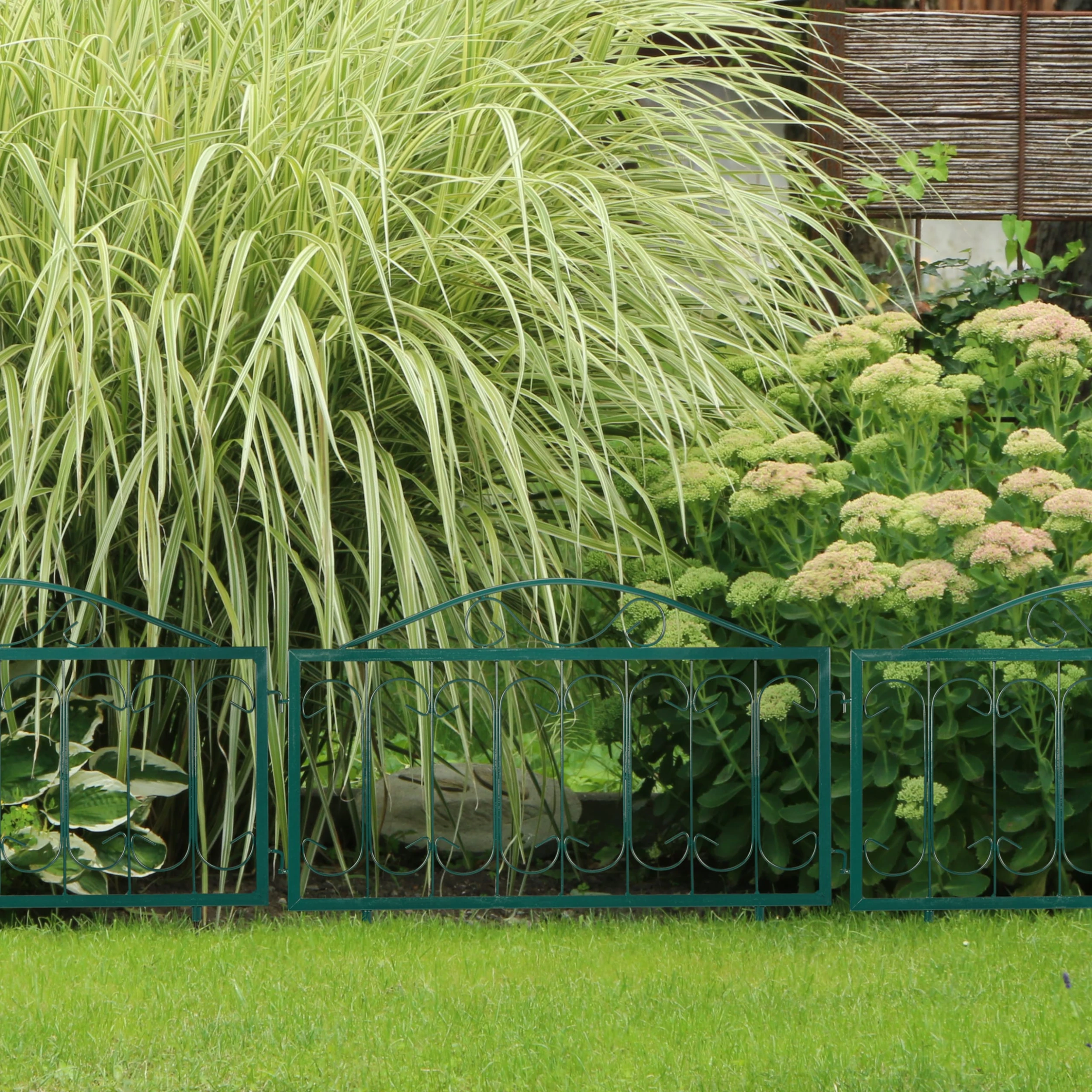 Relaxdays 4-tlg. Beetzaun In Dunkelgrün – Bild 5