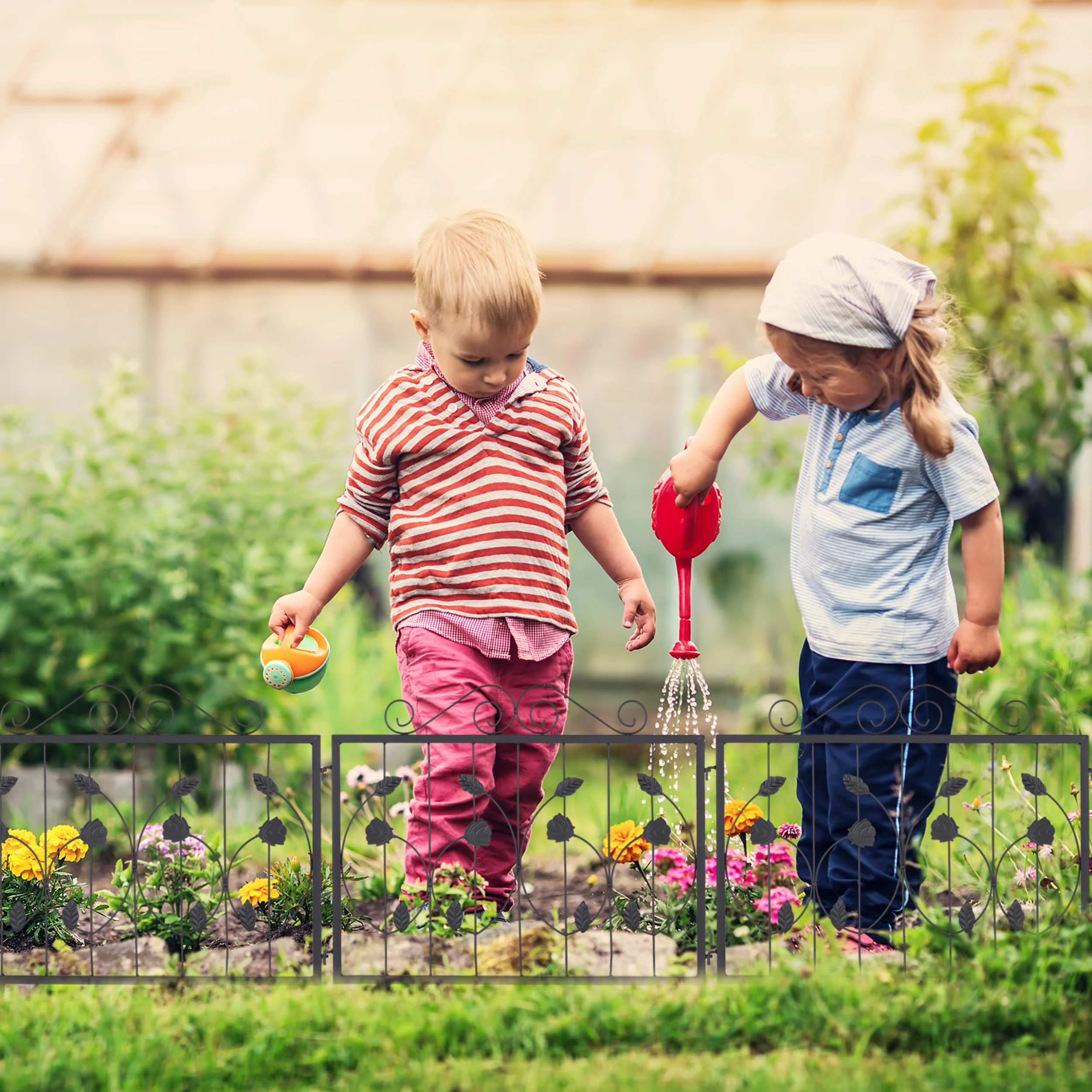 Relaxdays 4-tlg. Beetzaun In Schwarz – Bild 3