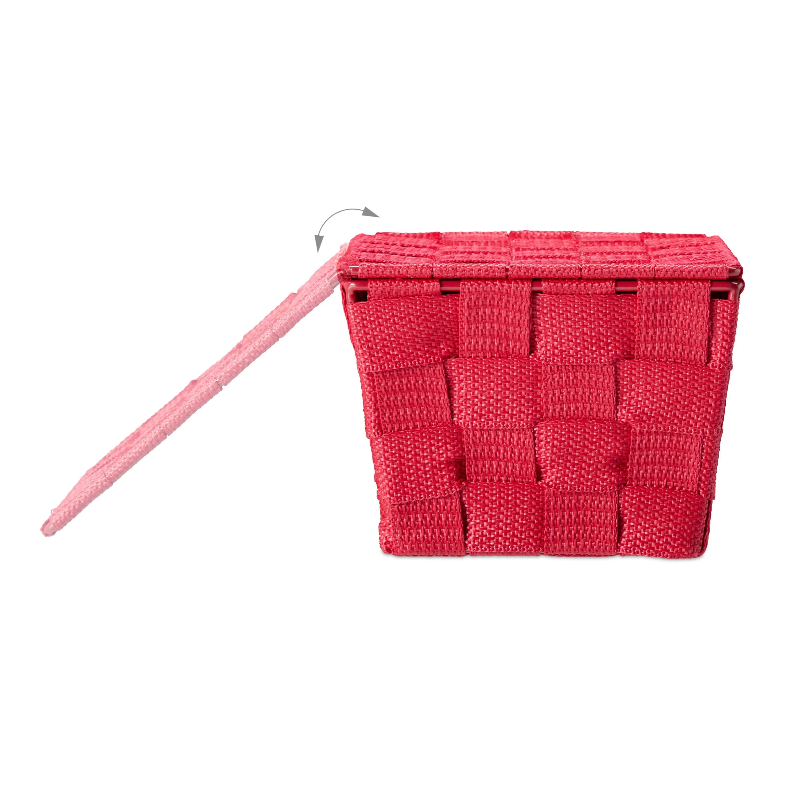 Relaxdays 4 X Aufbewahrungskorb In Bordeaux - (B)19,5x (H)10,5 X (T)14,5 Cm – Bild 6