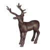 Relaxdays 4 X Hirsch Figur "stehend" In Braun