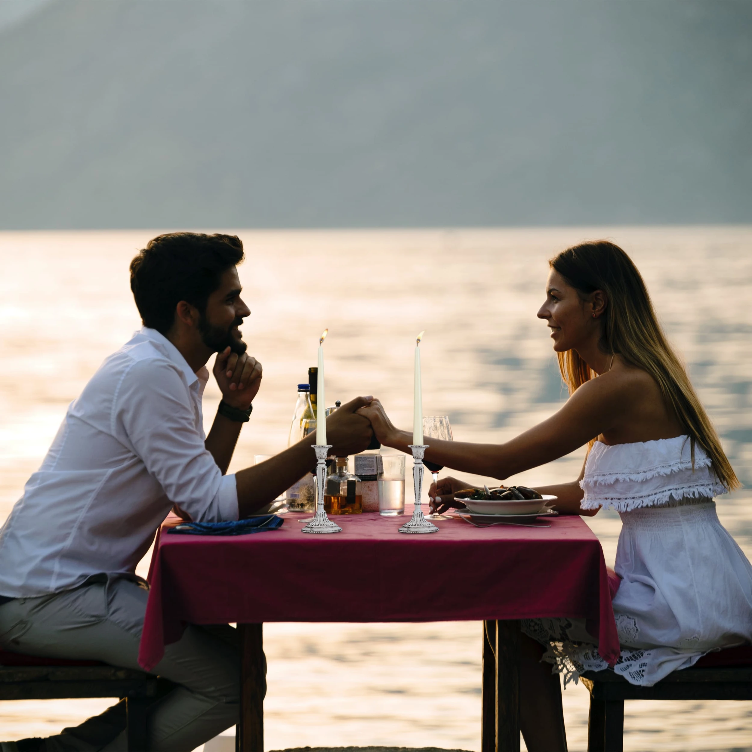 Relaxdays 4 X Kerzenständer In Braun – Bild 3