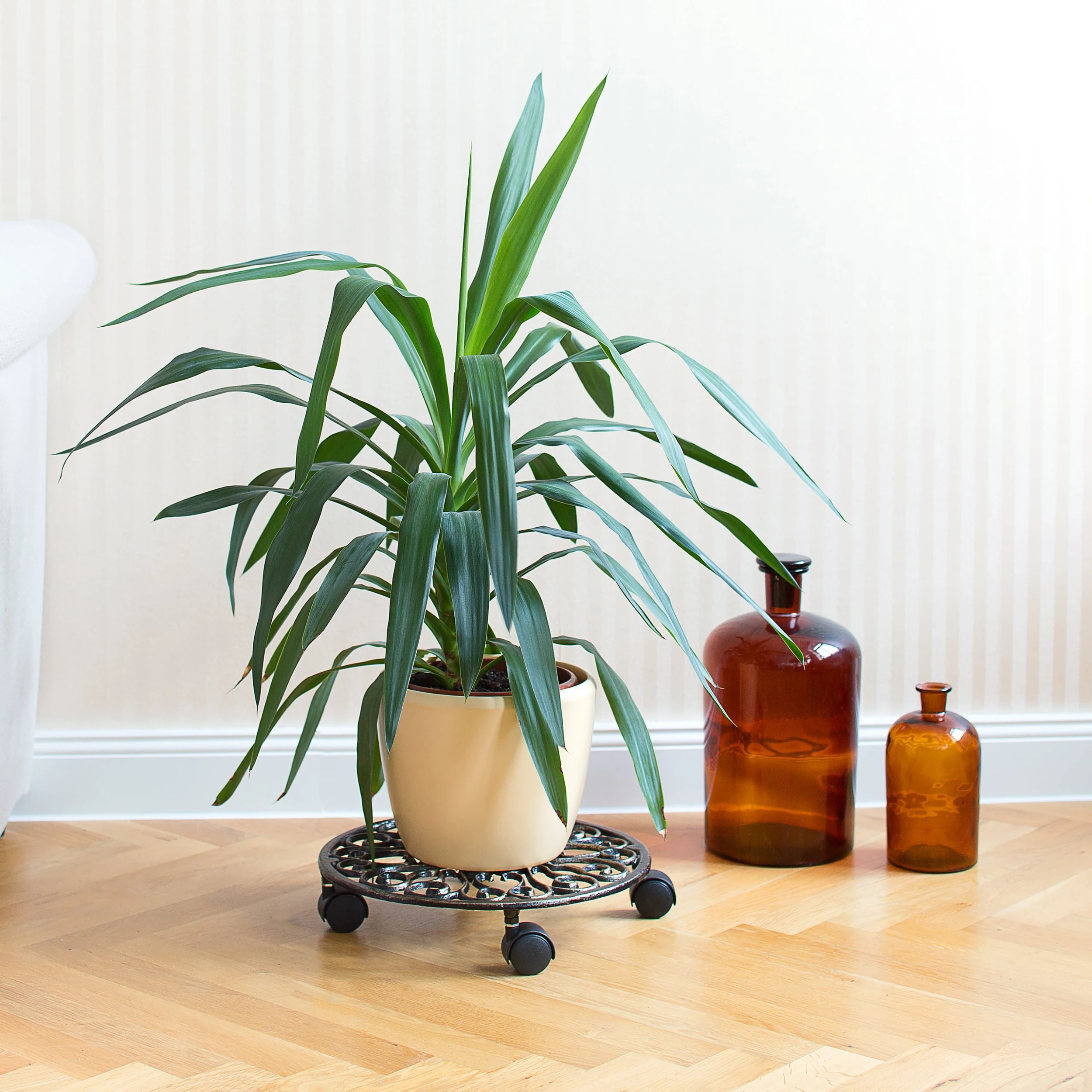 Relaxdays 4 X Pflanzenroller In Bronze - Ø 33,5 Cm – Bild 2