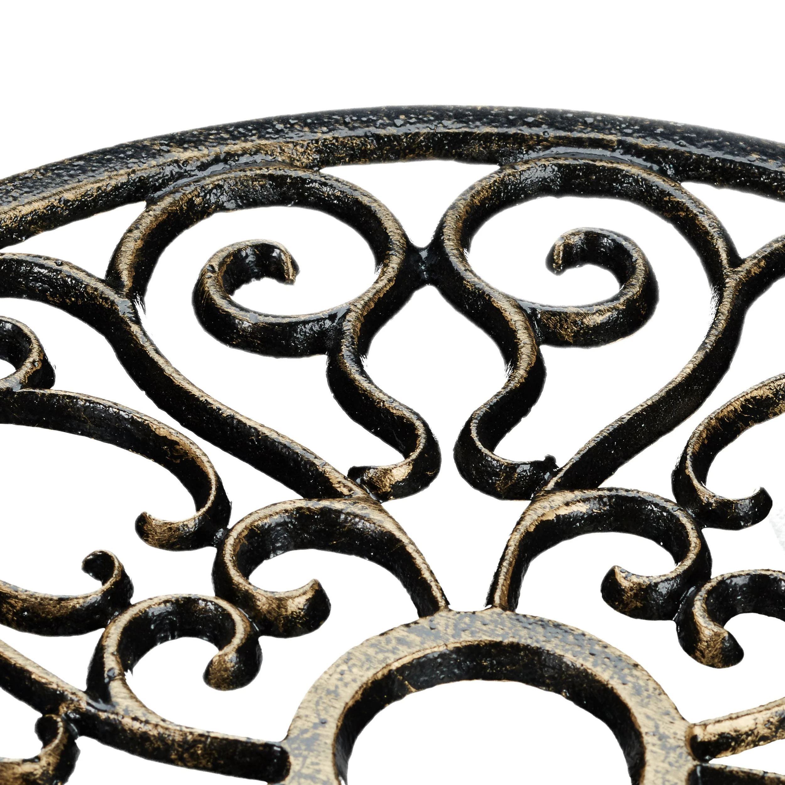 Relaxdays 4 X Pflanzenroller In Bronze - Ø 33,5 Cm – Bild 5