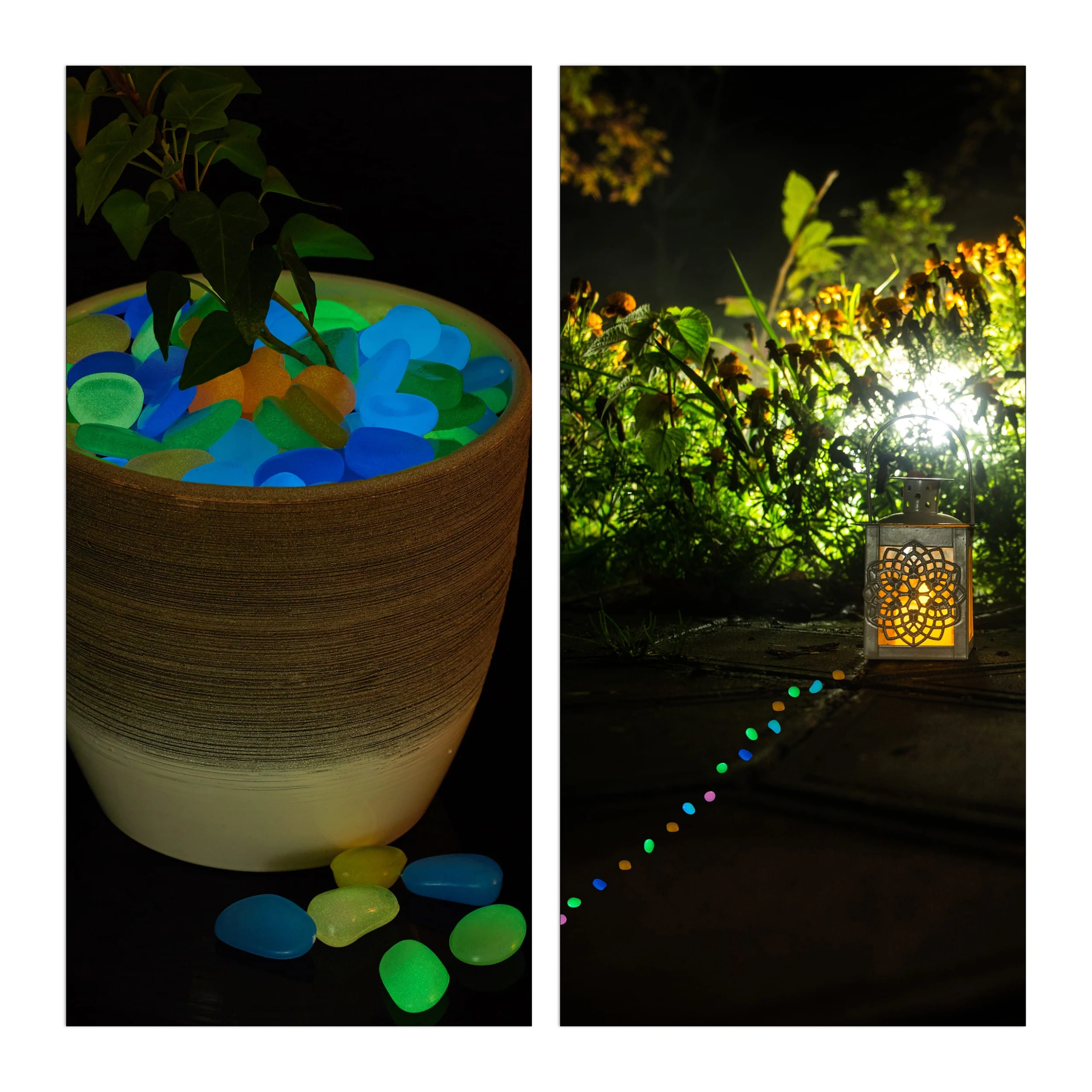 Relaxdays 400x Leuchtsteine In Bunt – Bild 2