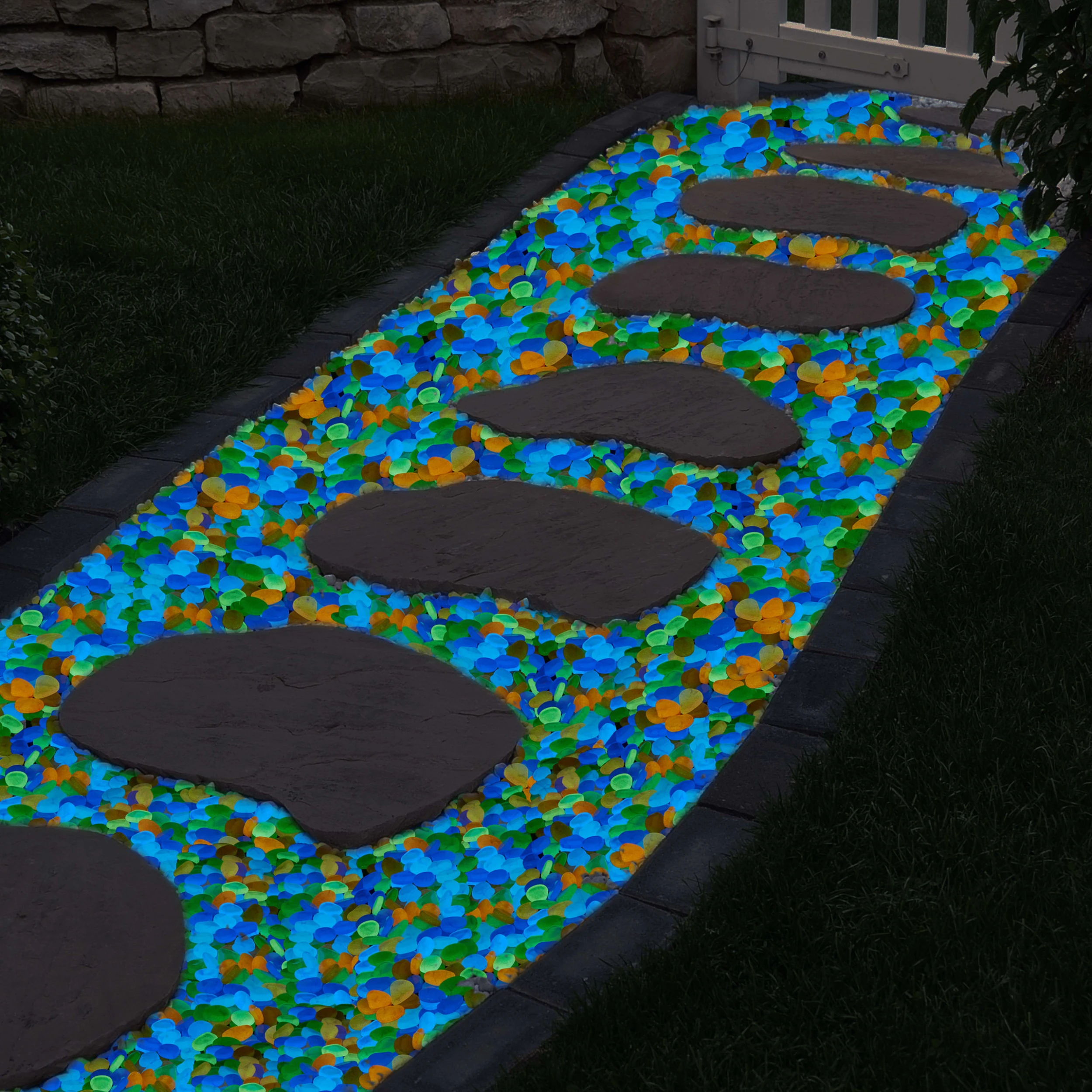 Relaxdays 400x Leuchtsteine In Bunt – Bild 3