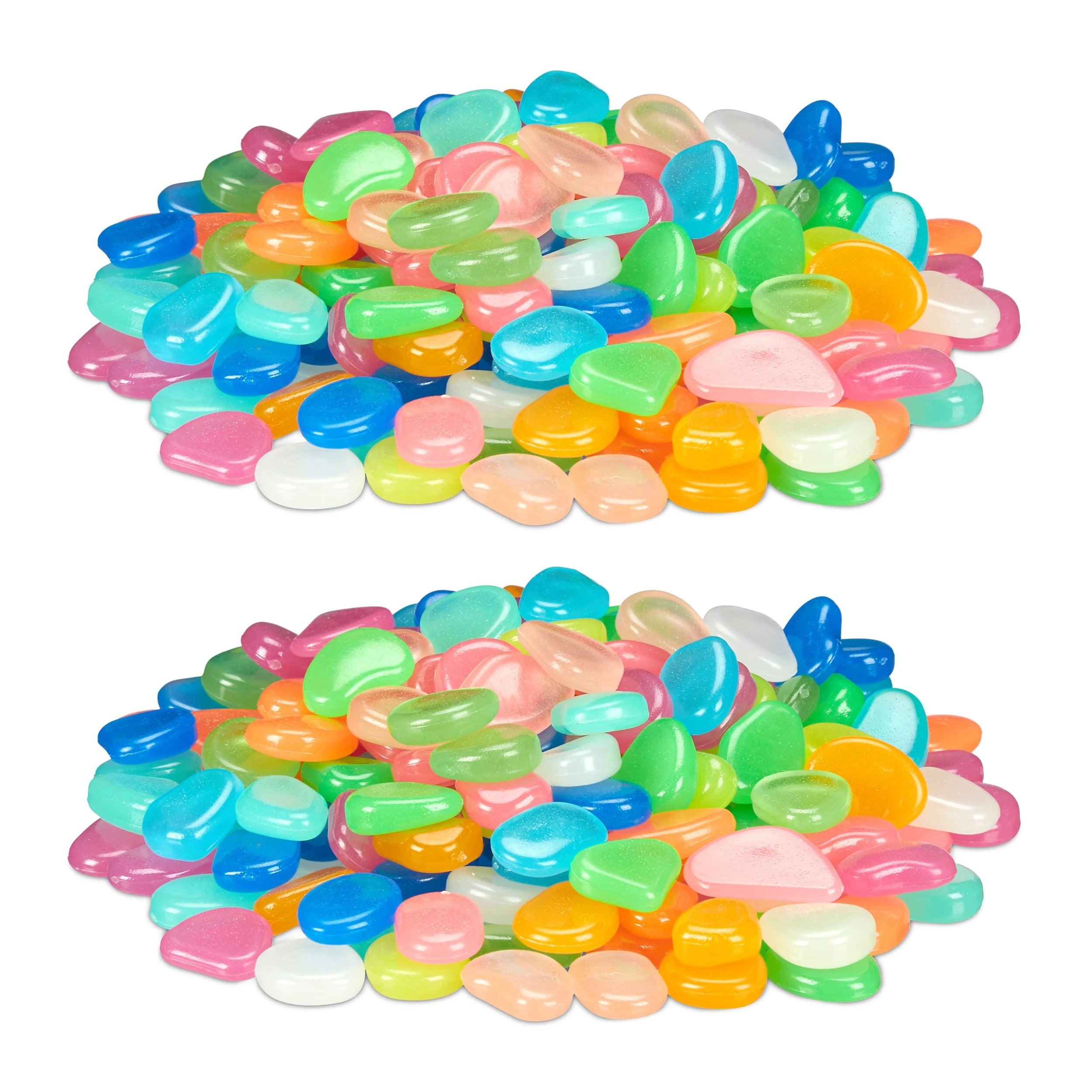 Relaxdays 400x Leuchtsteine In Bunt – Bild 8