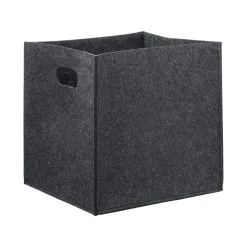 Relaxdays 4x Filzkörbe In Anthrazit - (B)30 X (H)30 X (T)30 Cm