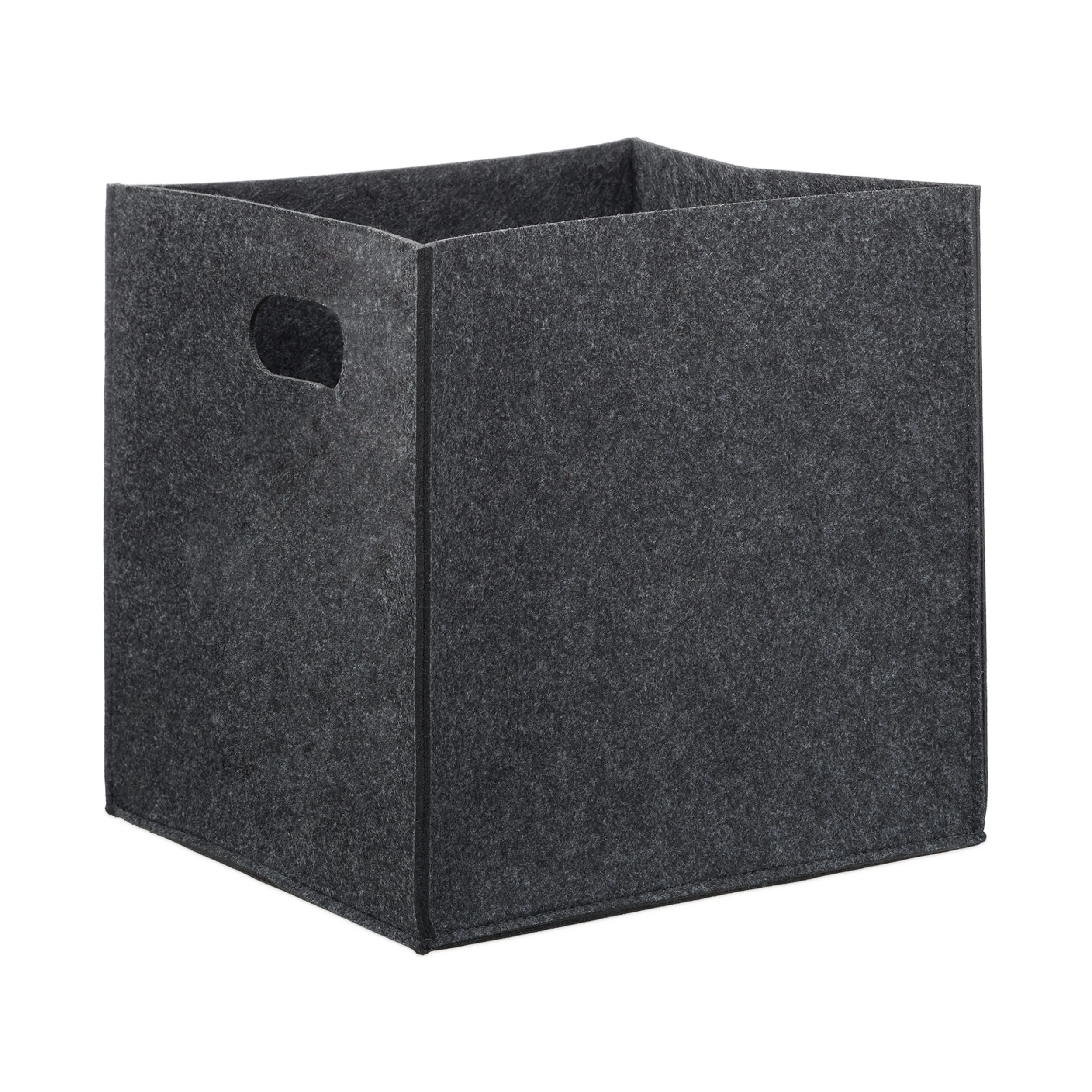 Relaxdays 4x Filzkörbe In Anthrazit - (B)30 X (H)30 X (T)30 Cm