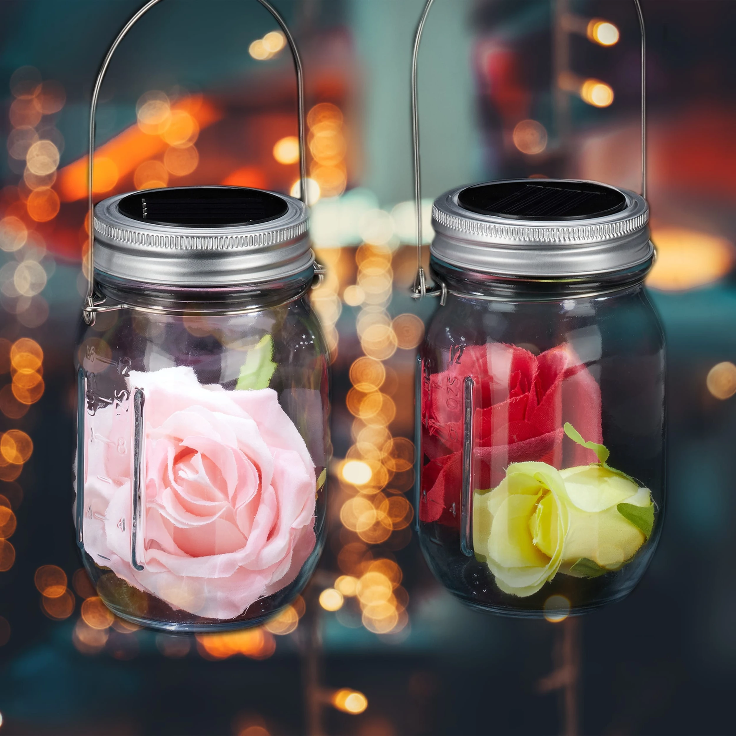 Relaxdays 4x Solarlampe In Transparent – Bild 2