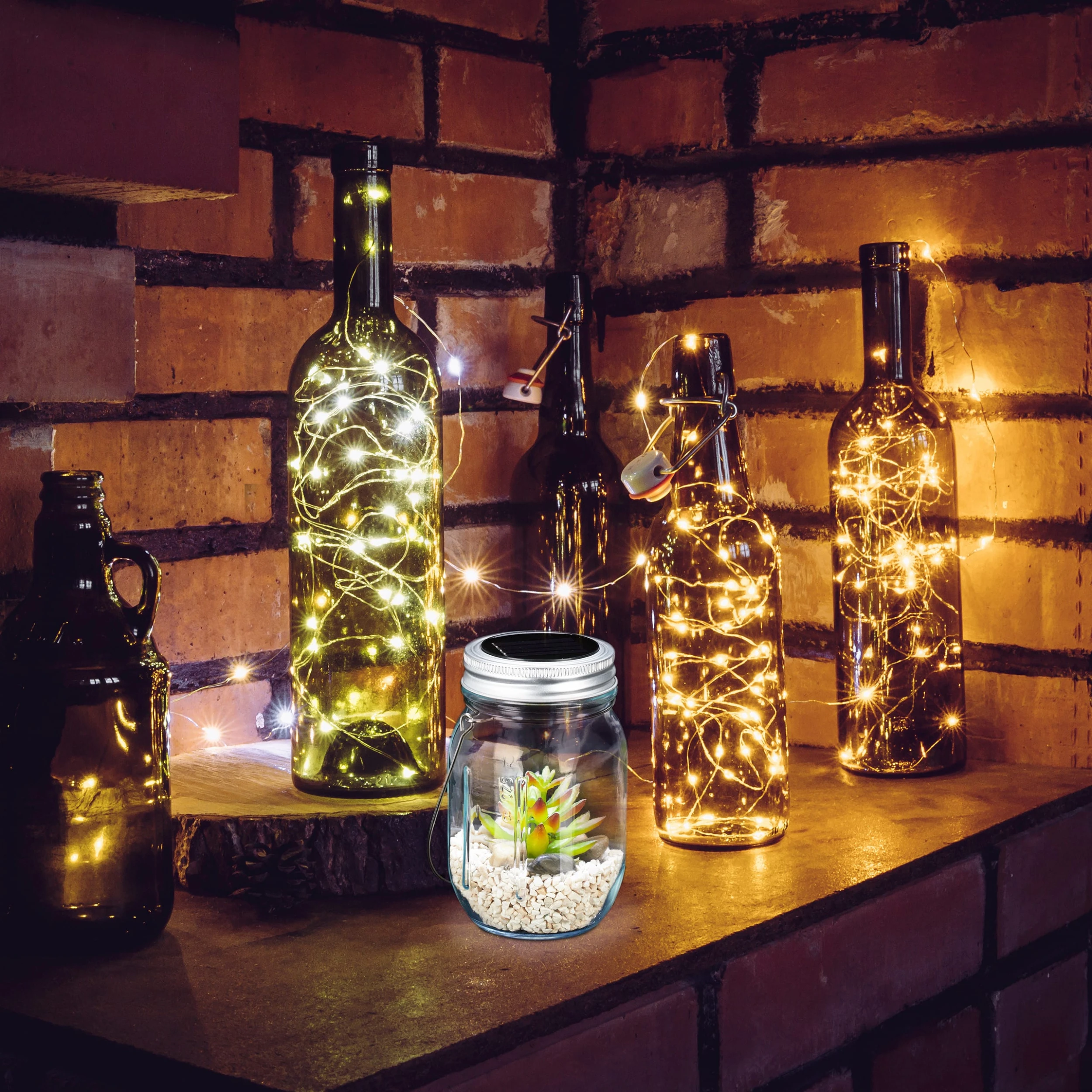 Relaxdays 4x Solarlampe In Transparent – Bild 3