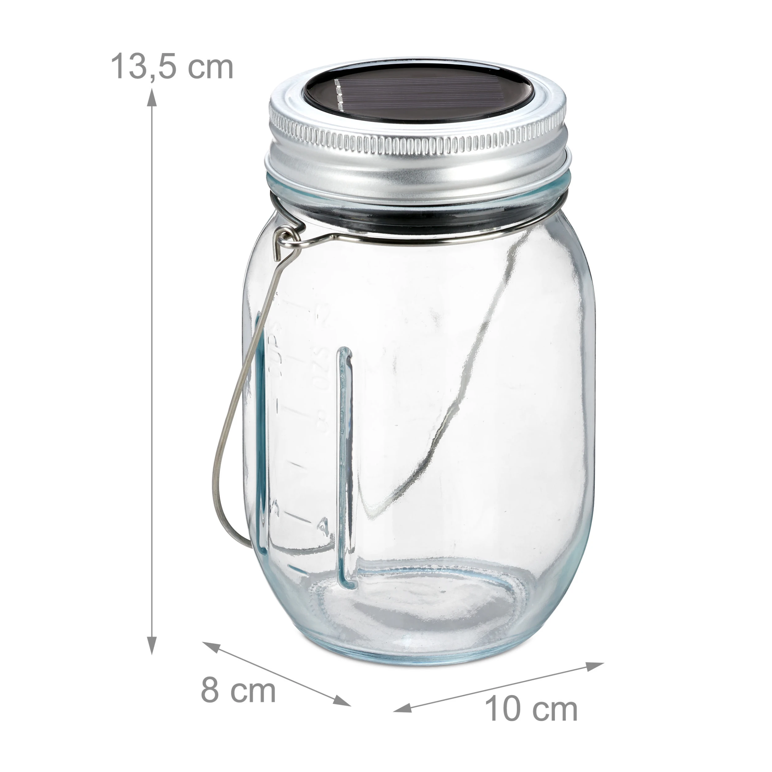 Relaxdays 4x Solarlampe In Transparent – Bild 4