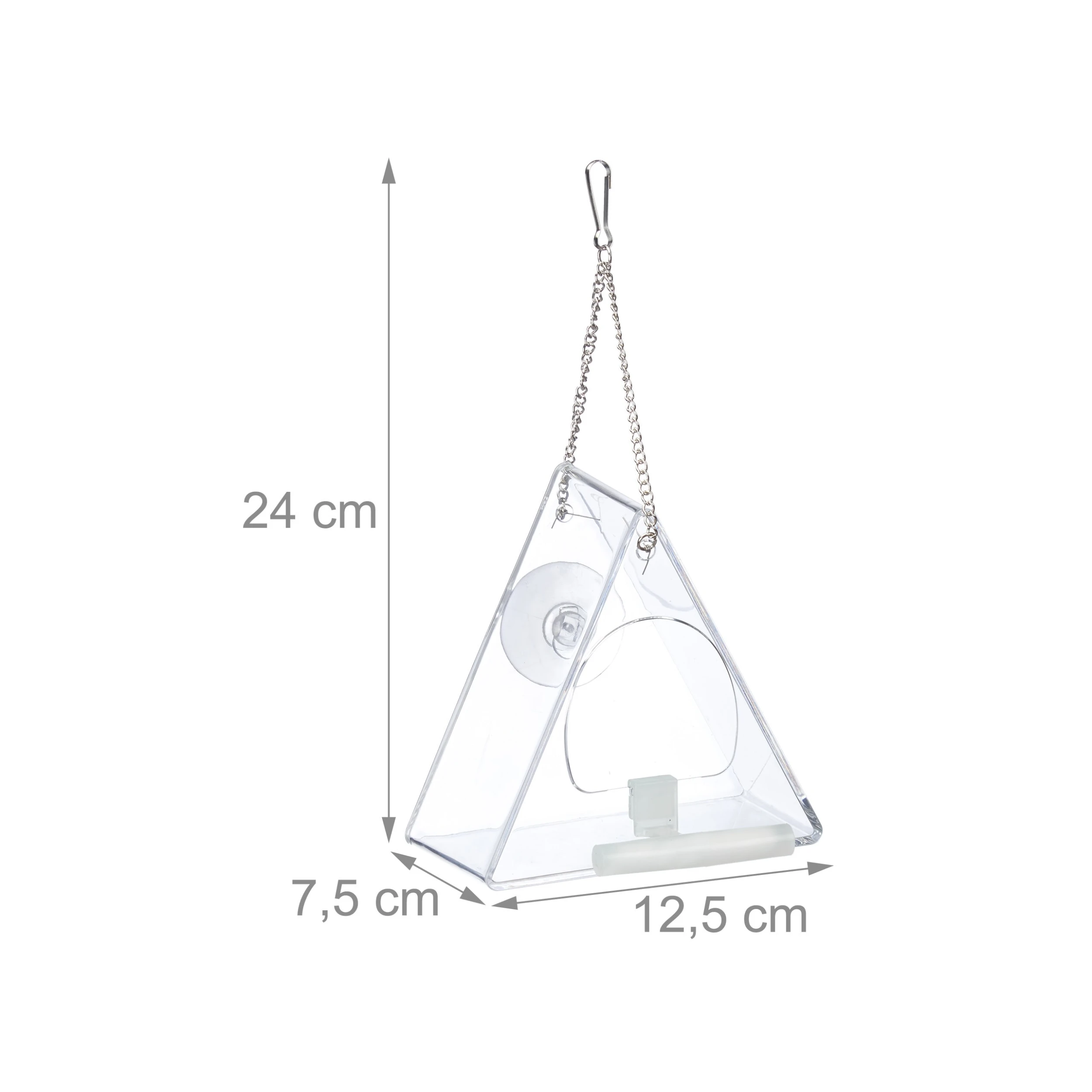 Relaxdays 4x Vogelfutterhaus In Transparent – Bild 4