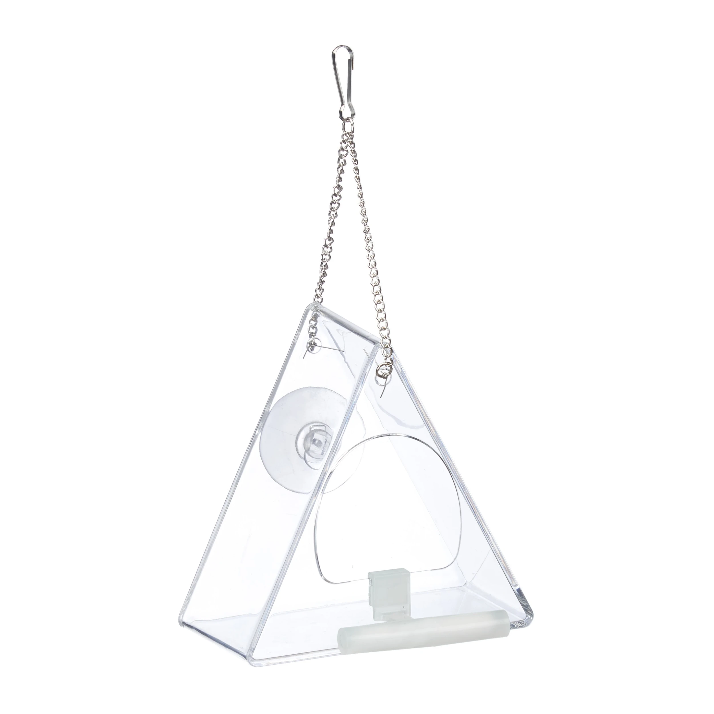 Relaxdays 4x Vogelfutterhaus In Transparent