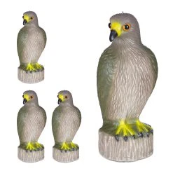 Relaxdays 4x Vogelschreck "Adler" In Braun