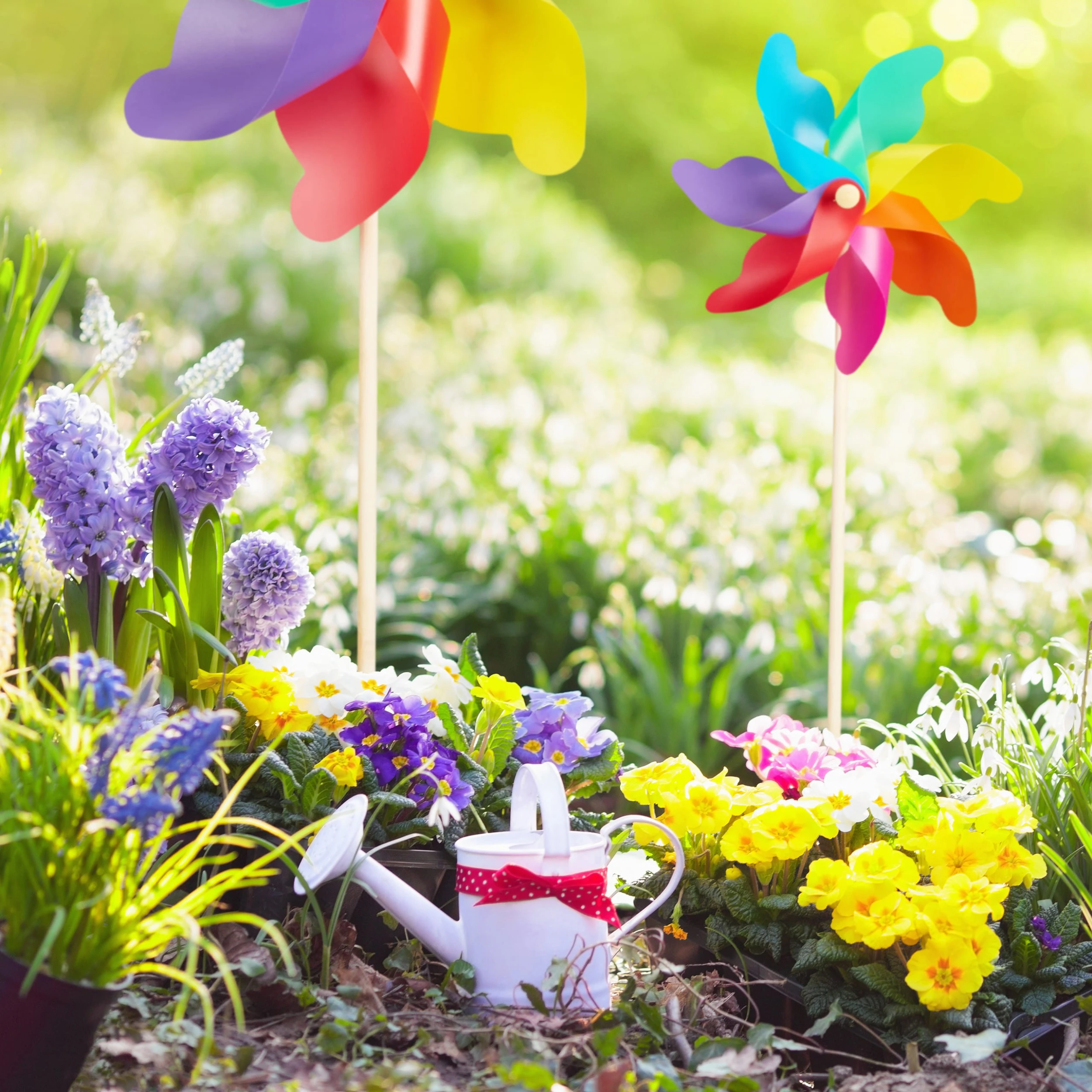 Relaxdays 4x Windrad In Bunt – Bild 3