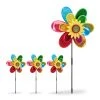 Relaxdays 4x Windrad In Bunt - (B)37,5 X (H)74,5 X (T)14 Cm