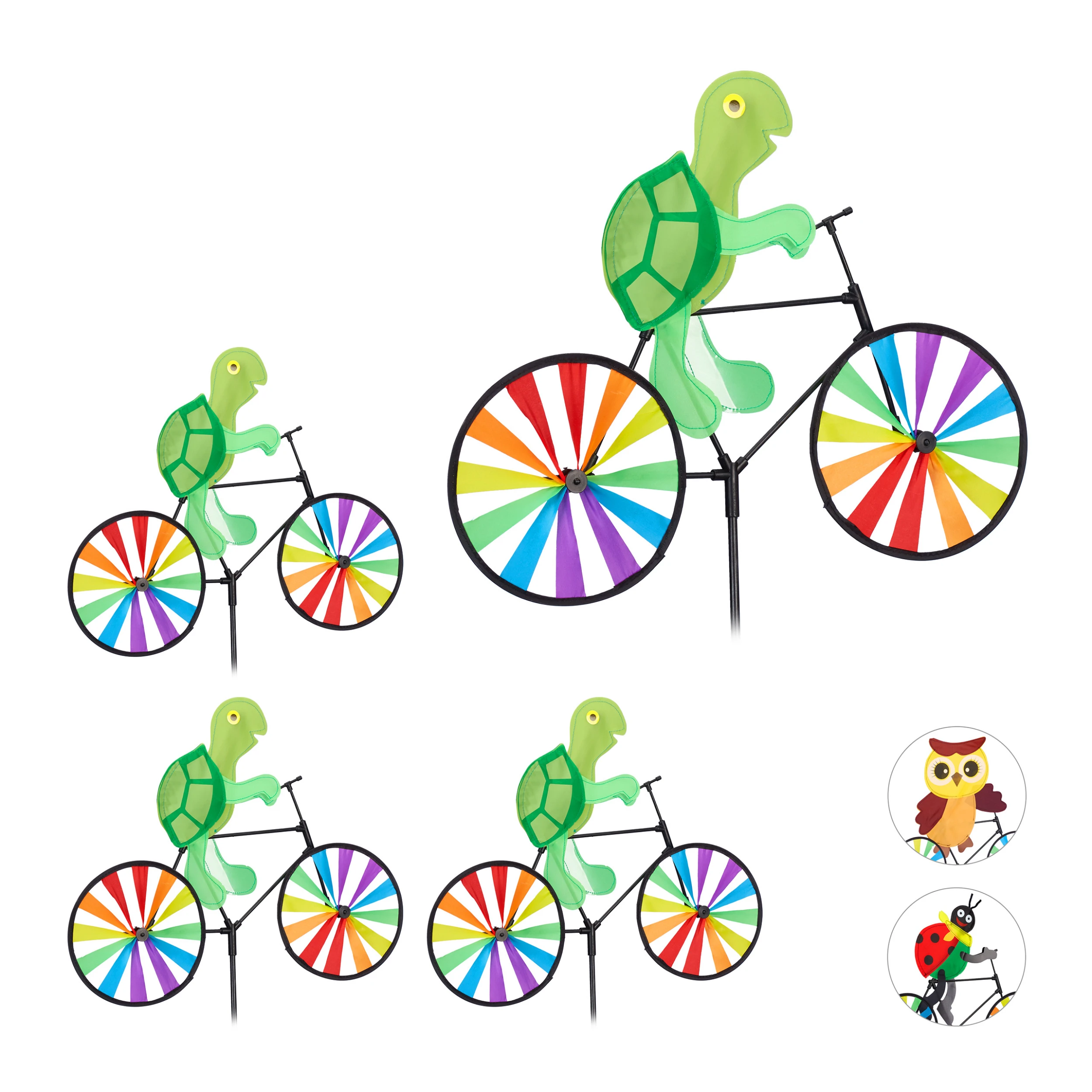 Relaxdays 4x Windrad "Schildkröte" In Bunt – Bild 8