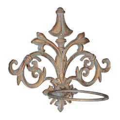 Relaxdays 5 X Blumenhalter In Gold-Grau - Ø 13,5 Cm