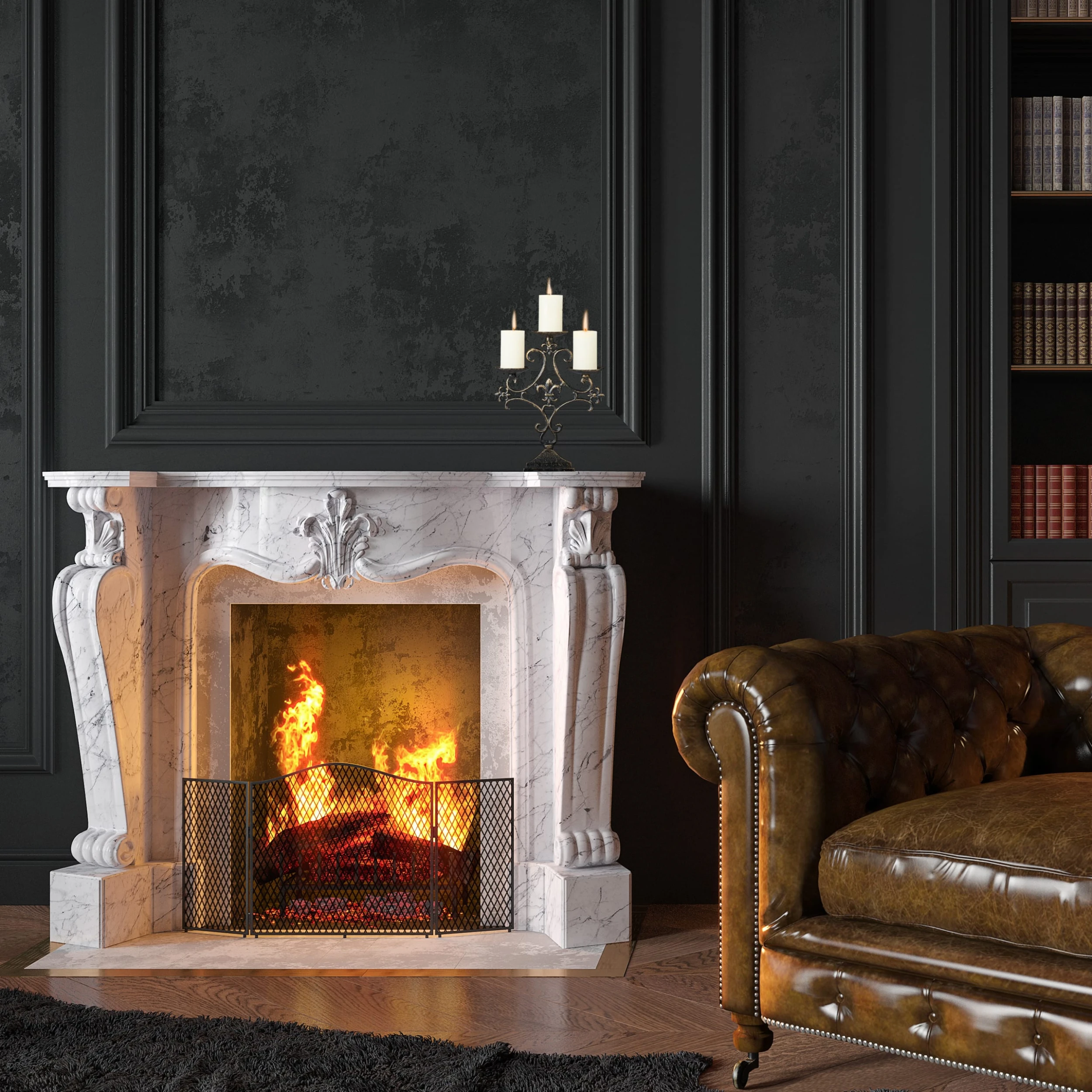 Relaxdays 5 X Kerzenständer In Weiß - (B)23x (H)28,5 X (T)7,5 Cm – Bild 5