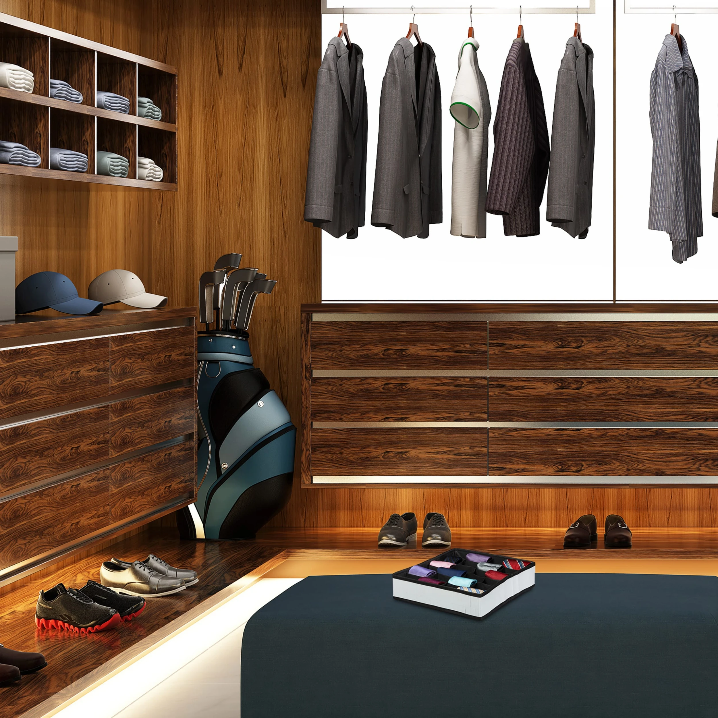 Relaxdays 5 X Krawattenbox In Natur/ Braun – Bild 6