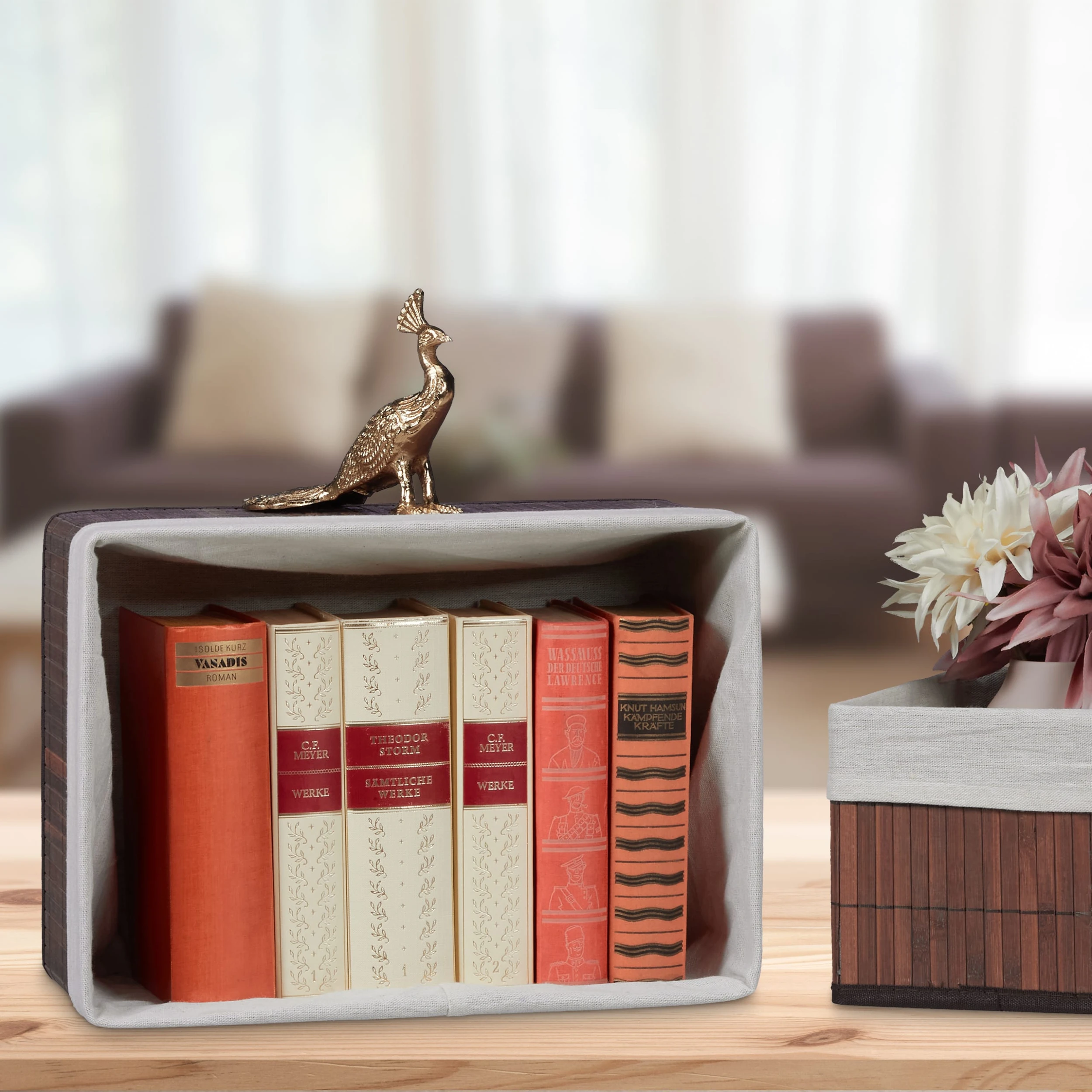 Relaxdays 6 Tlg. Aufbewahrungskorb Set In Braun – Bild 3