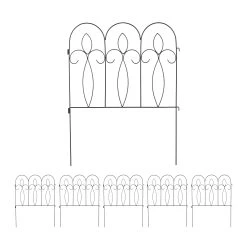 Relaxdays 6-tlg. Beetzaun In Schwarz