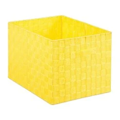 Relaxdays 6 X Aufbewahrungskorb In Gelb - (B)40 X (H)26 X (T)30 Cm