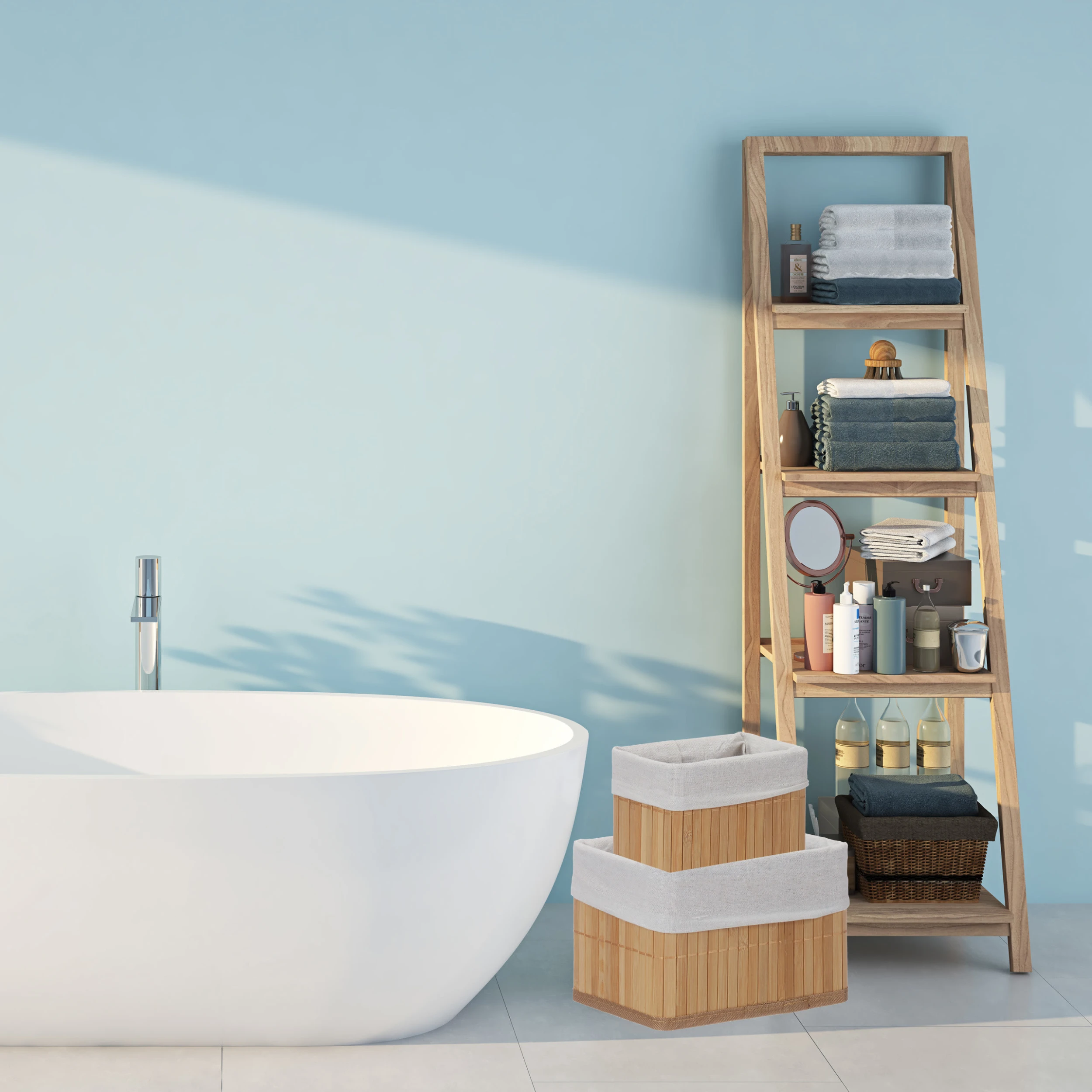 Relaxdays 6 X Aufbewahrungskorb In Grau – Bild 5