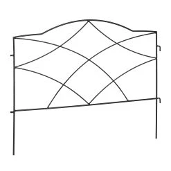 Relaxdays 6 X Beetzaun In Schwarz